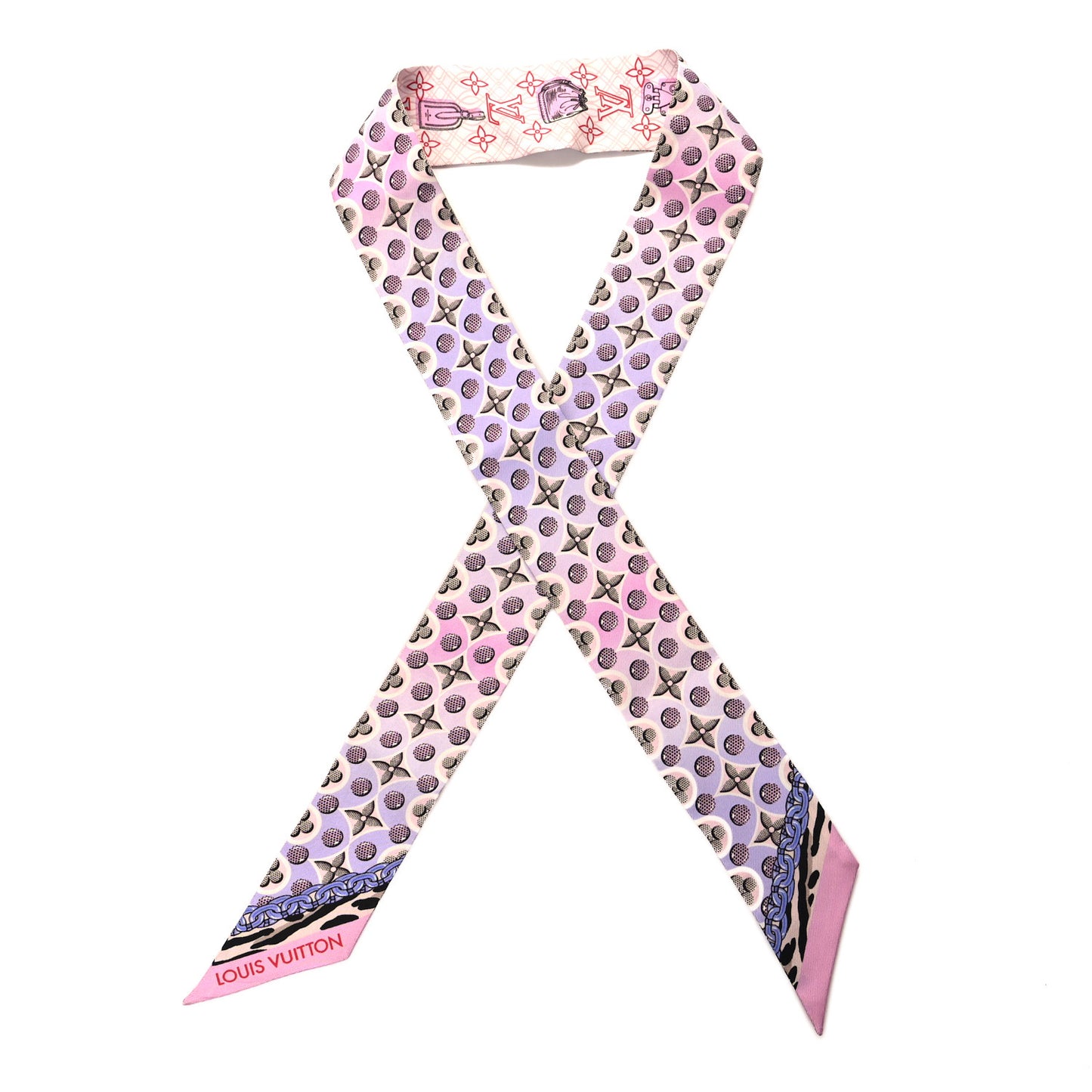 Silk Monogram Bubblegram BB Bandeau Blush