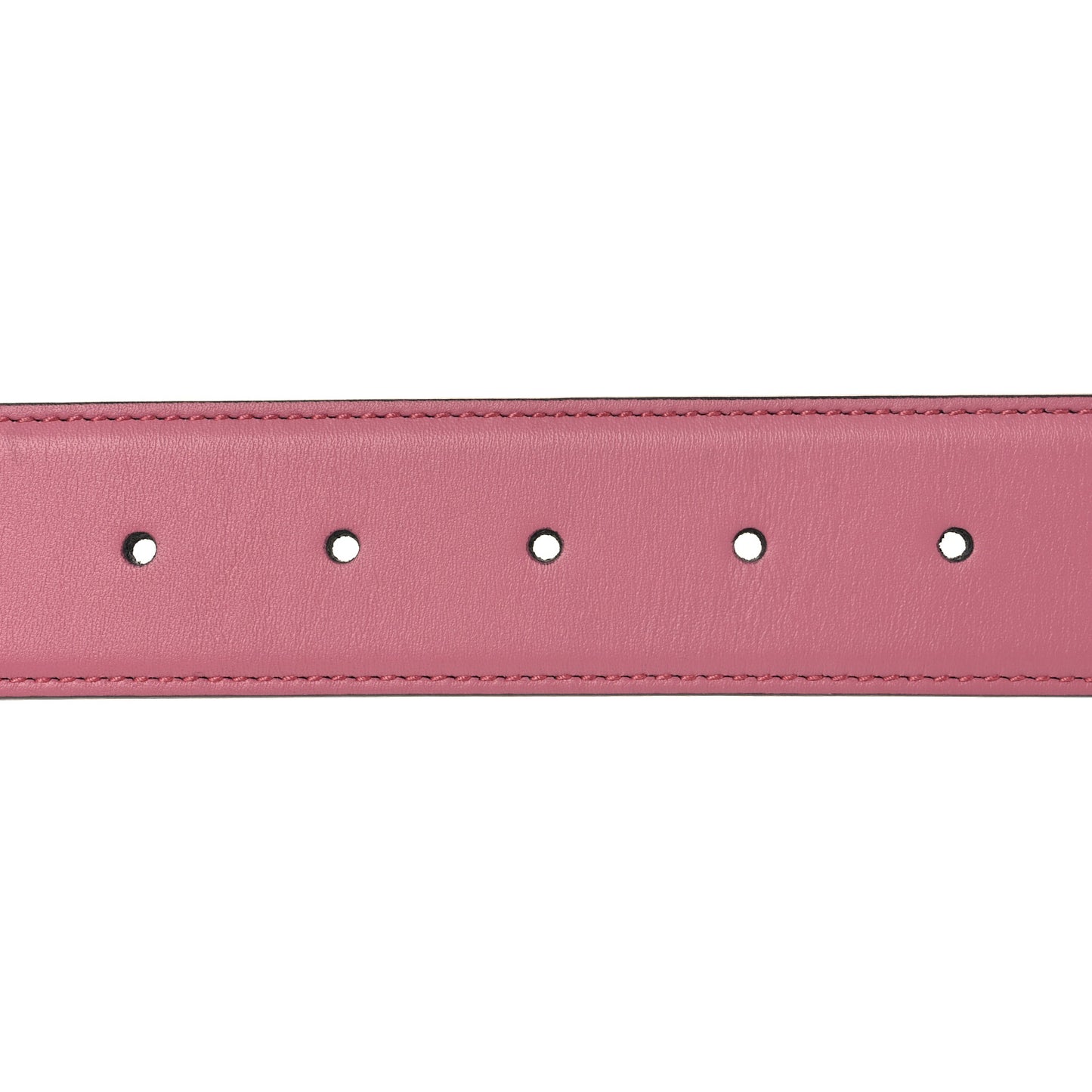 Moon Calfskin Interlocking G 37mm Belt 90 36 Glossy Pink