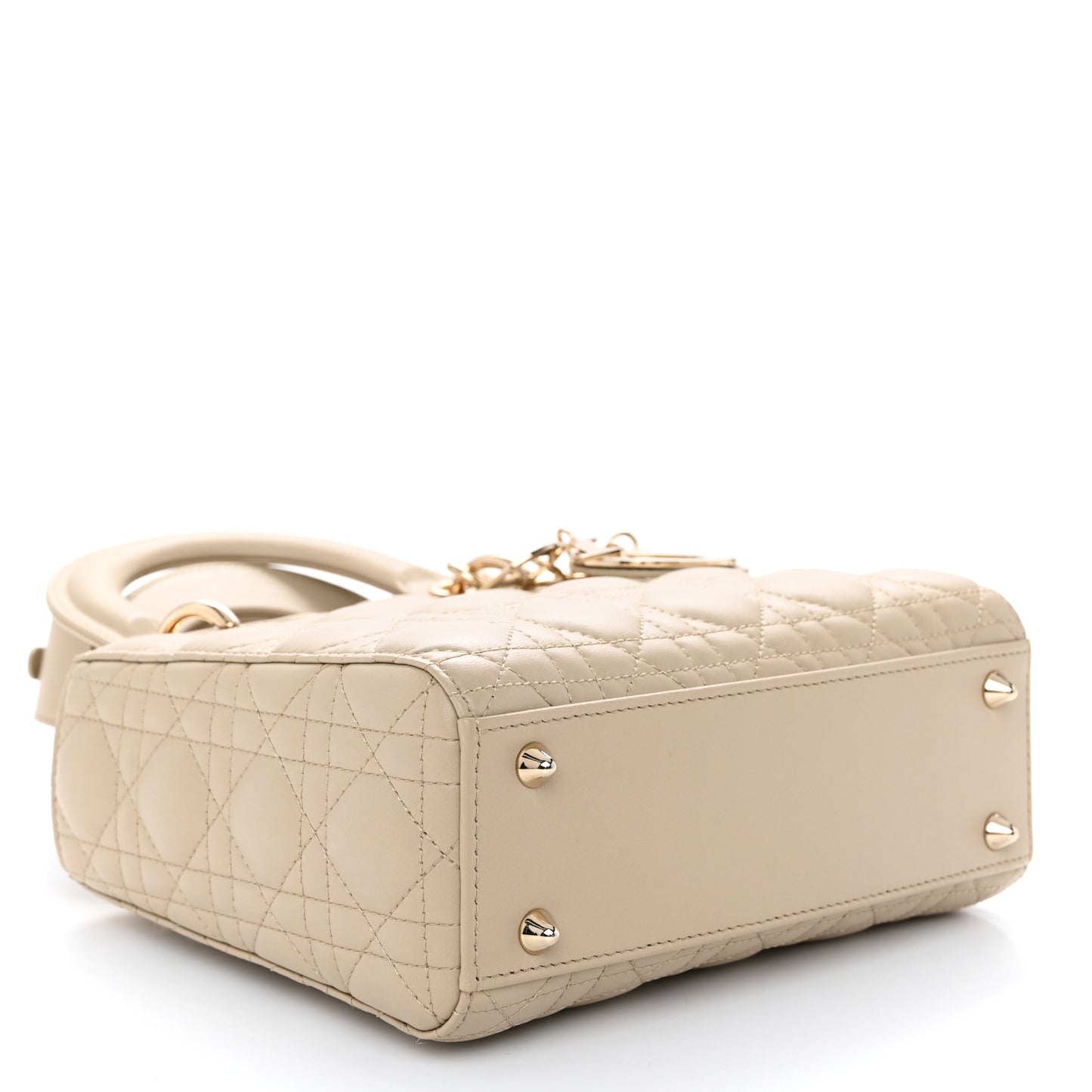 Lambskin Cannage Small My ABCDior Lady Dior Beige