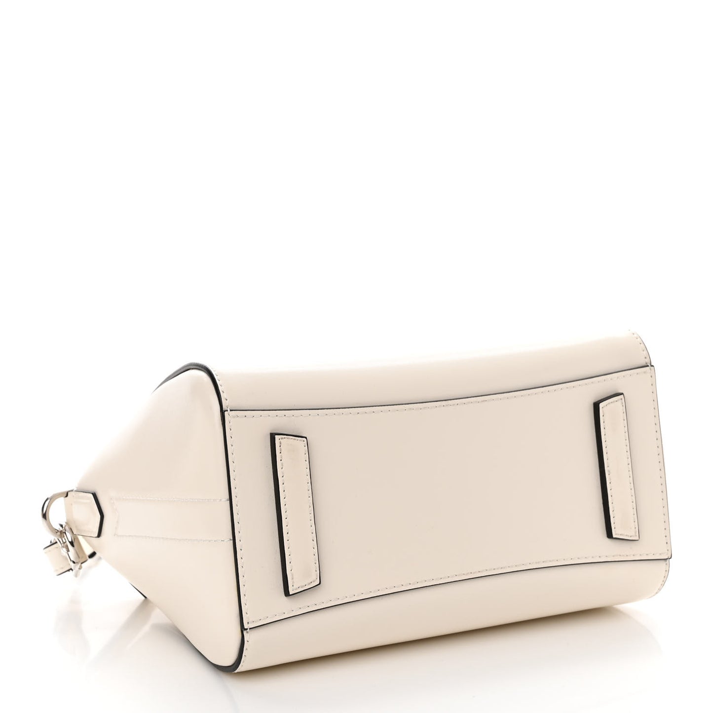 Crinkled Patent Calfskin Mini Antigona Ivory