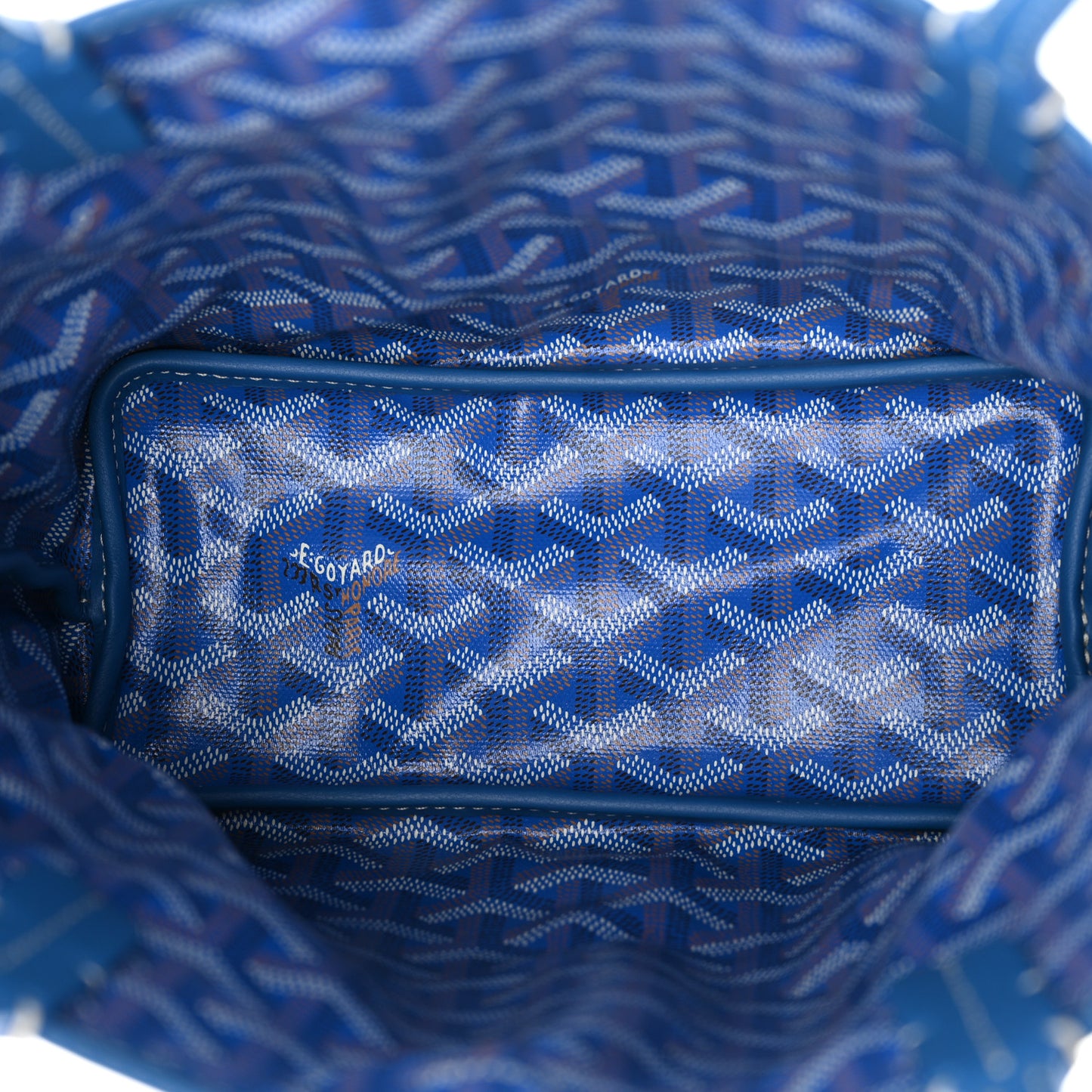 Goyardine Reversible Mini Anjou Sky Blue