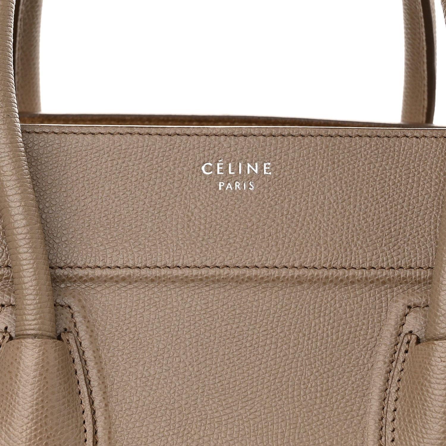 Celine Baby Grained Calfskin Medium Phantom Luggage Taupe 8 of 17