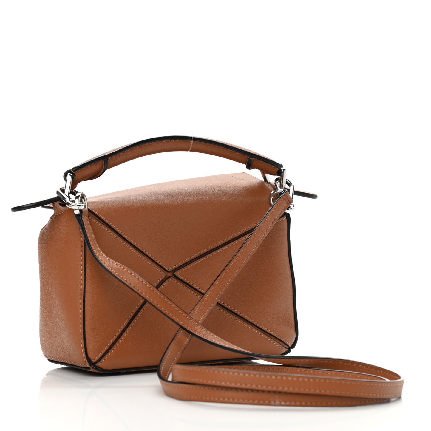 Calfskin Mini Puzzle Bag Tan