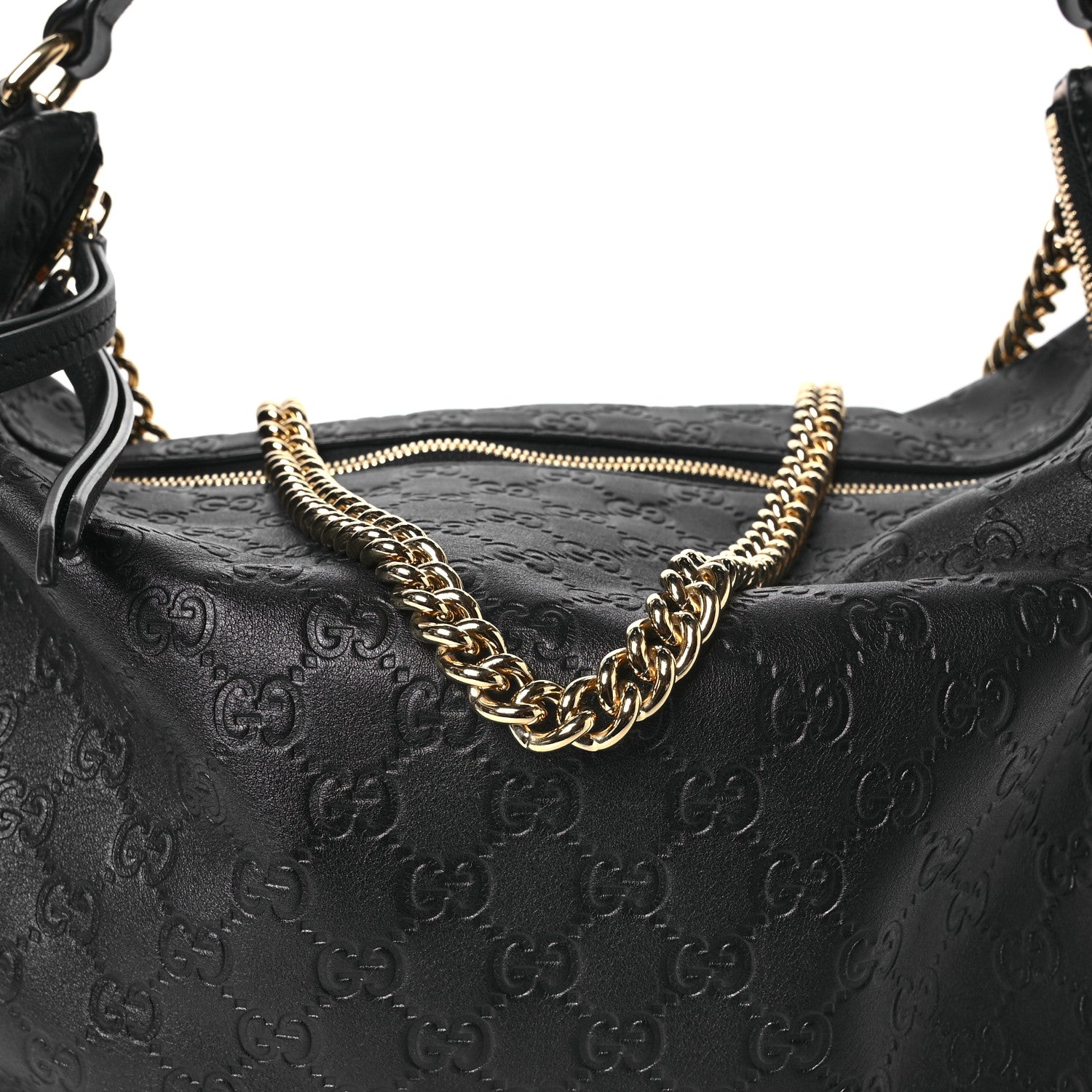 Gucci Guccissima Signature Large Linea A Hobo Black 8 of 11