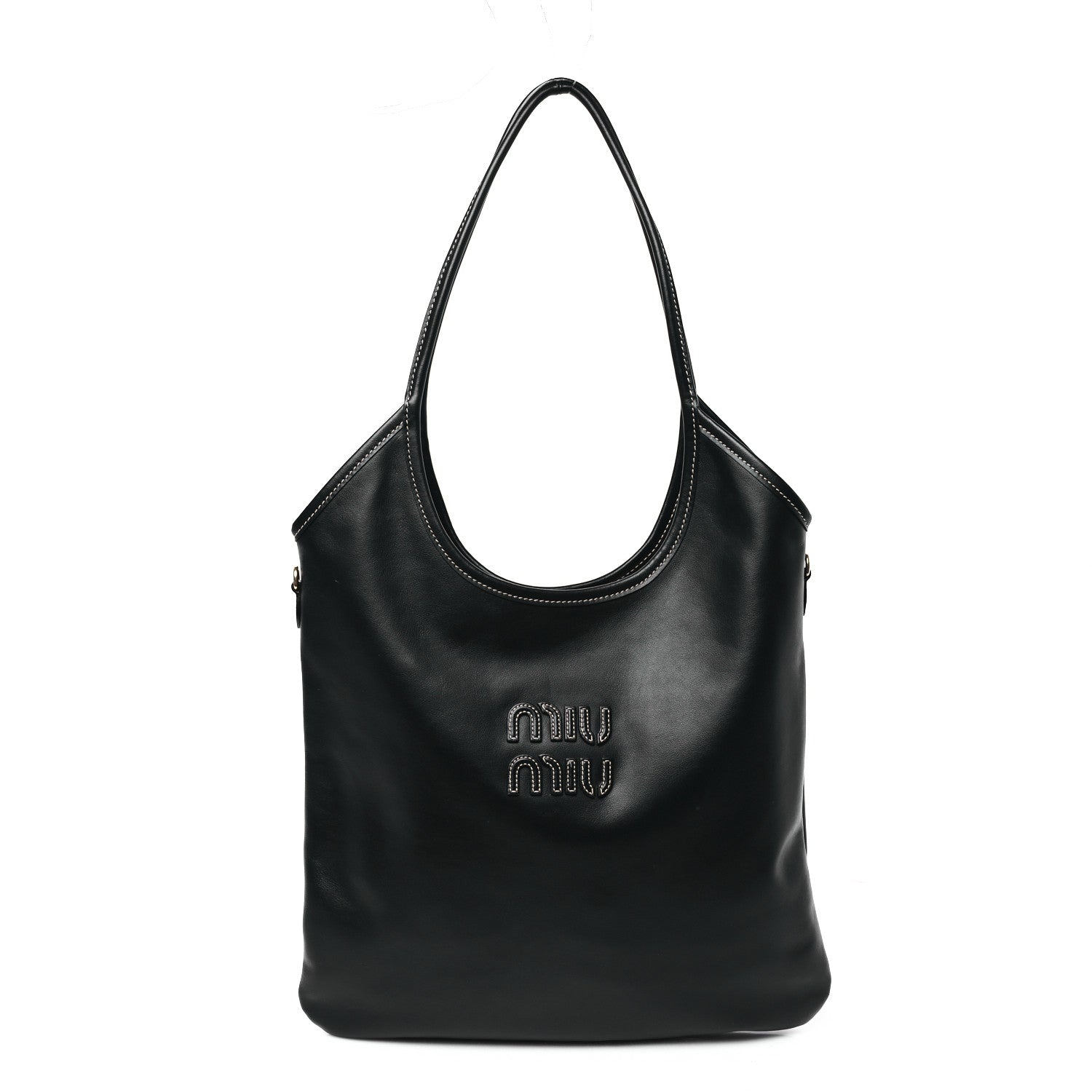 Miu Miu Nappa Ivy Bag Black 1 of 9