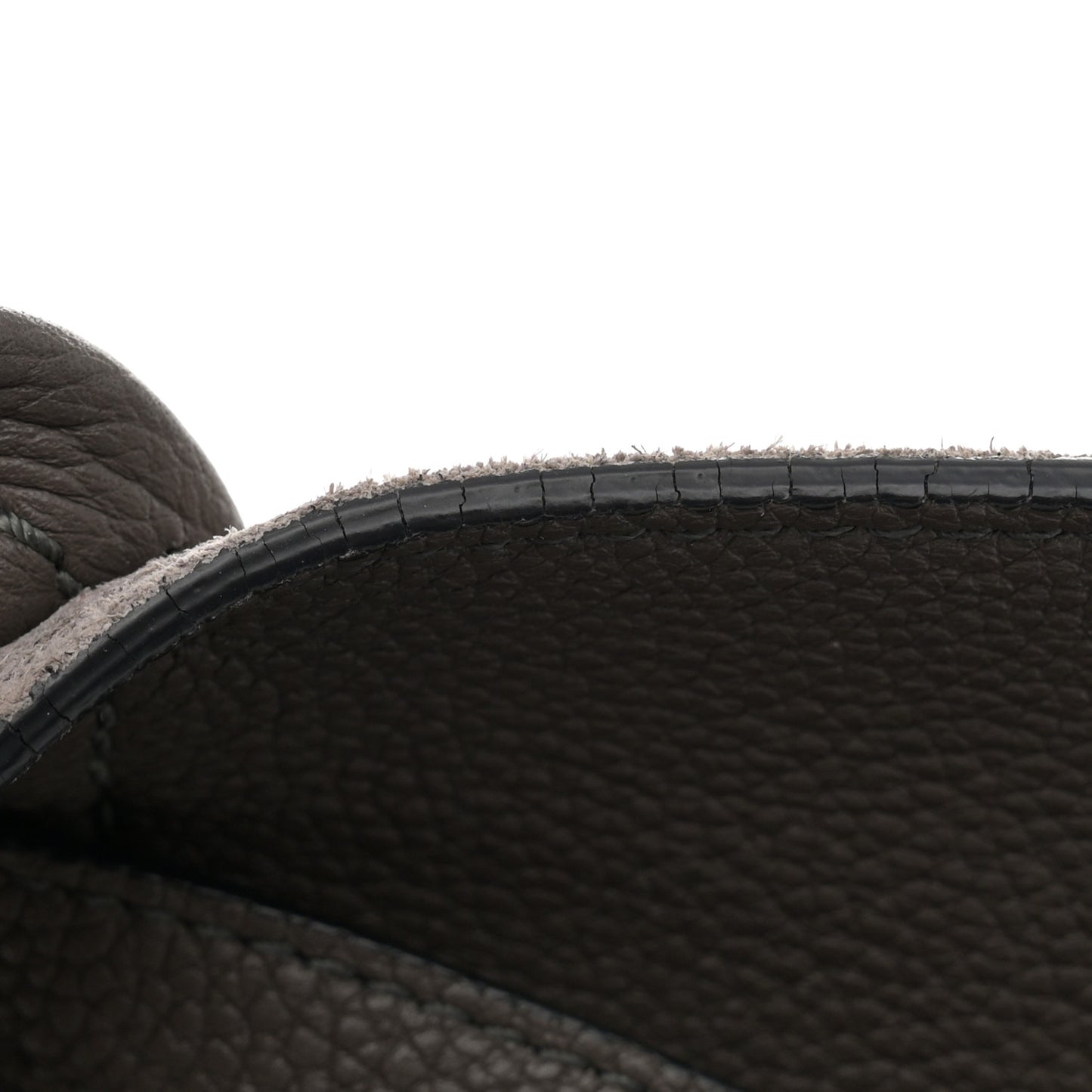 Soft Grained Calfskin Small Belt Cabas Phantom Medium Grey