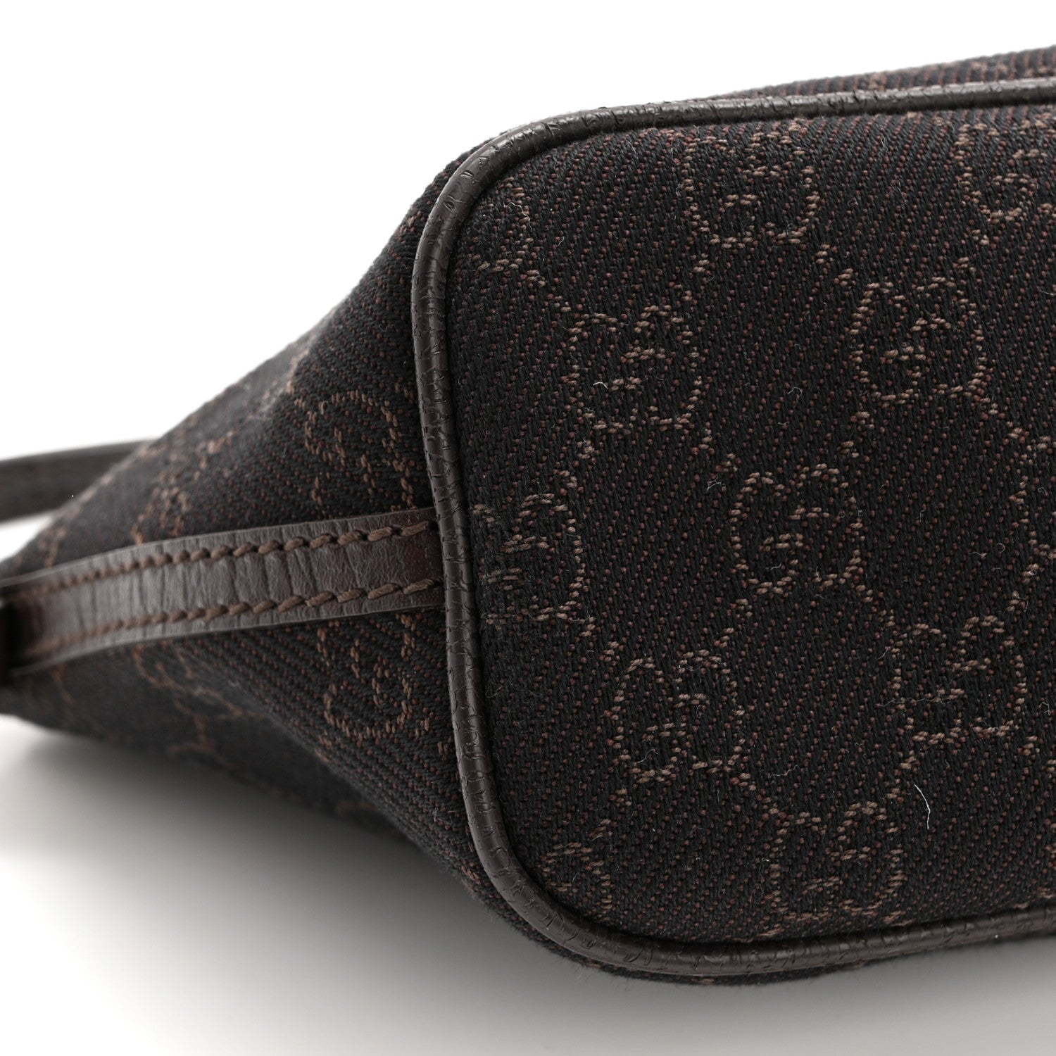 Gucci Monogram Boat Pochette Dark Brown 11 of 13