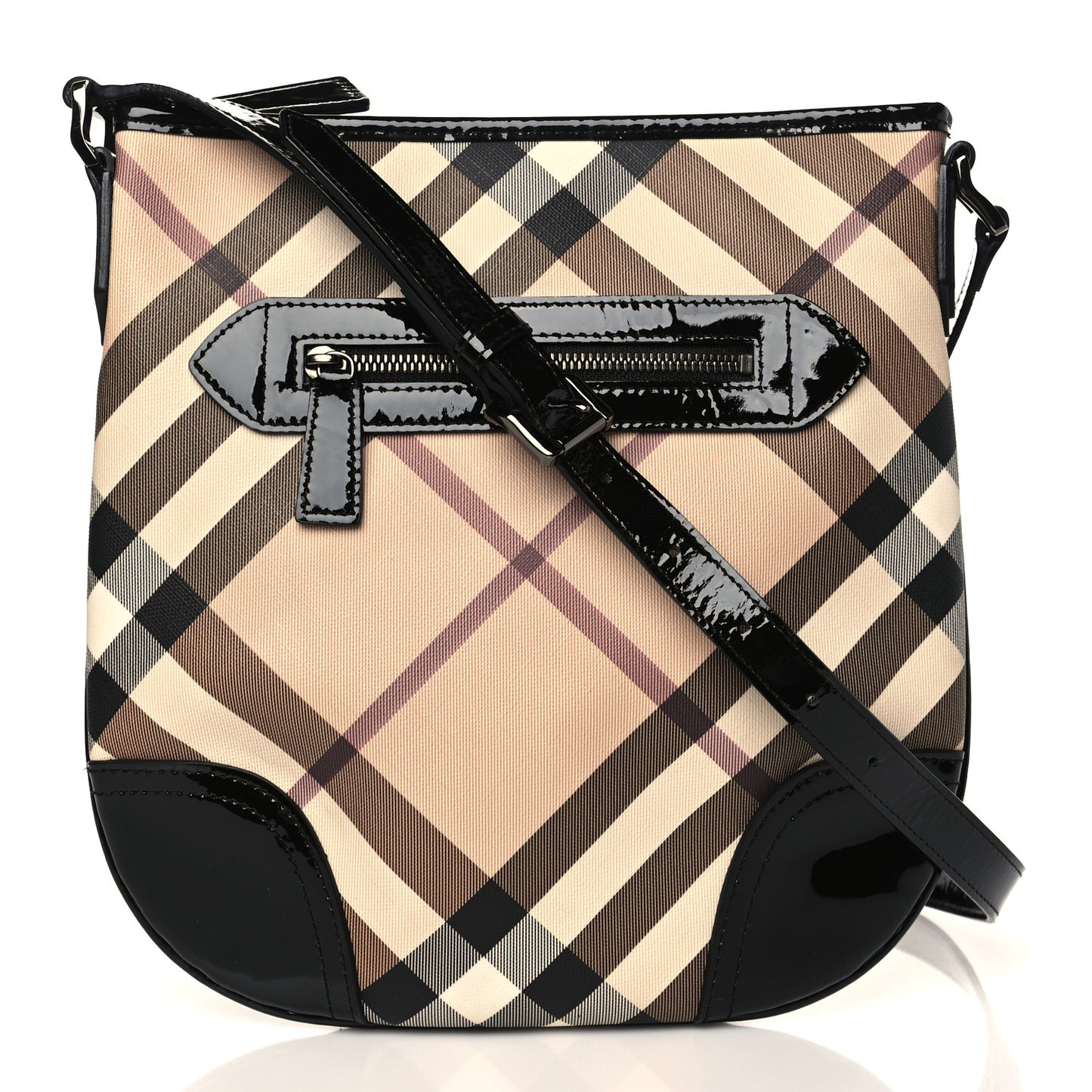 Supernova Check Small Dryden Crossbody Bag Black