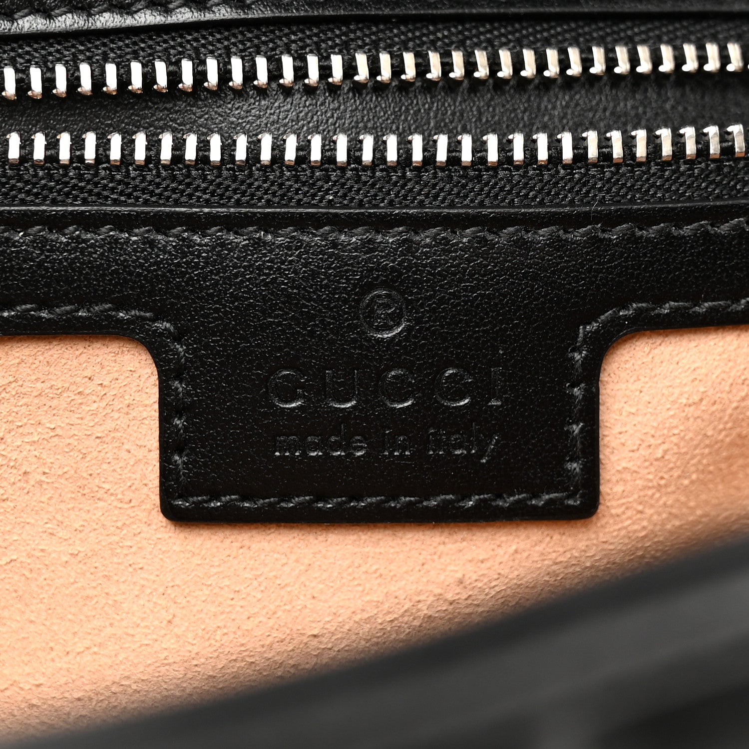 Gucci Calfskin Matelasse Aria Small GG Marmont Shoulder Bag Black 6 of 10