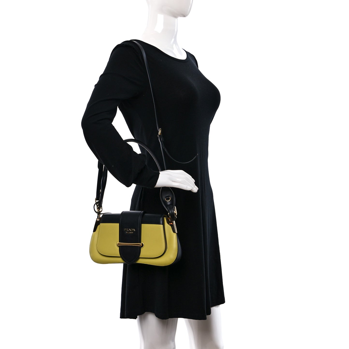 City Calfskin Sidonie Shoulder Bag Marea Green