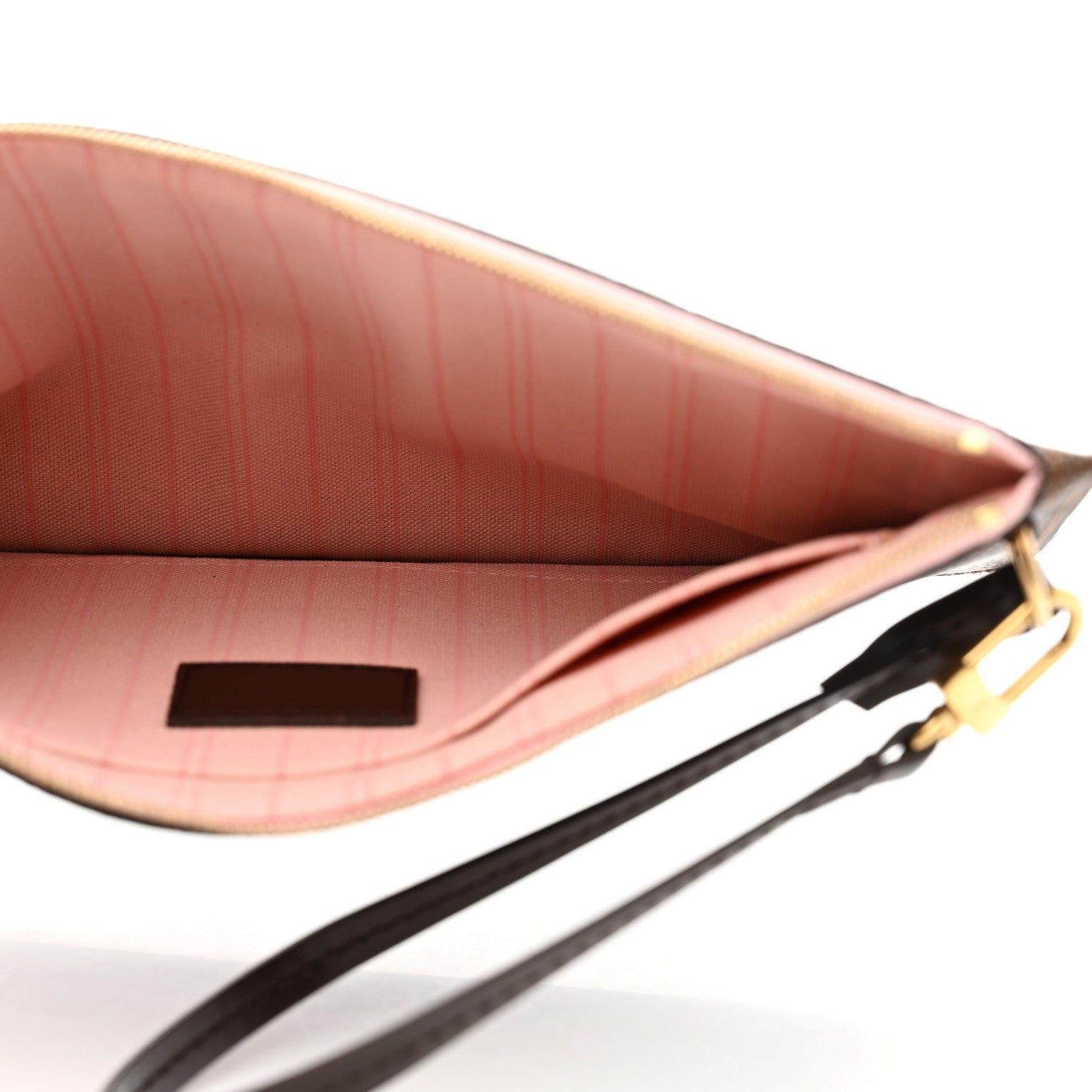Louis Vuitton Damier Ebene Neverfull MM GM Pochette Rose Ballerine 5 of 7