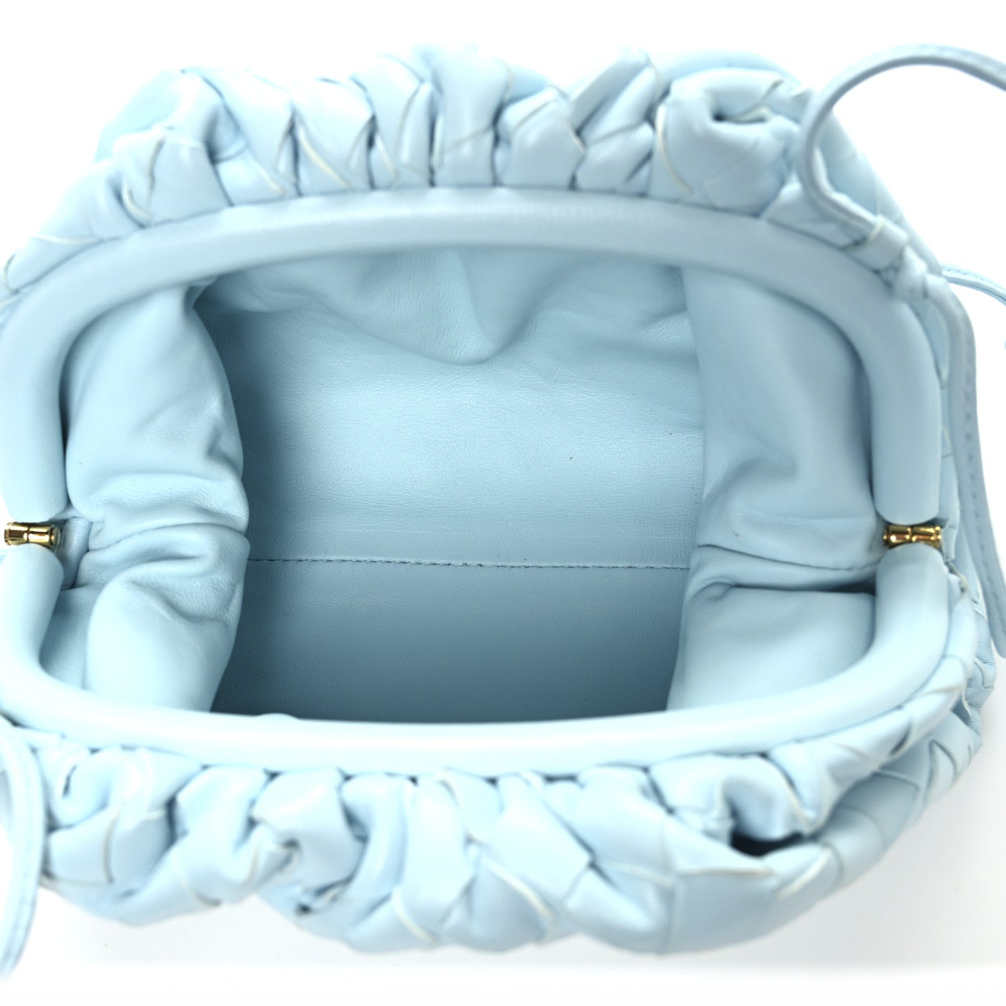 Nappa Intrecciato The Mini Pouch Ice