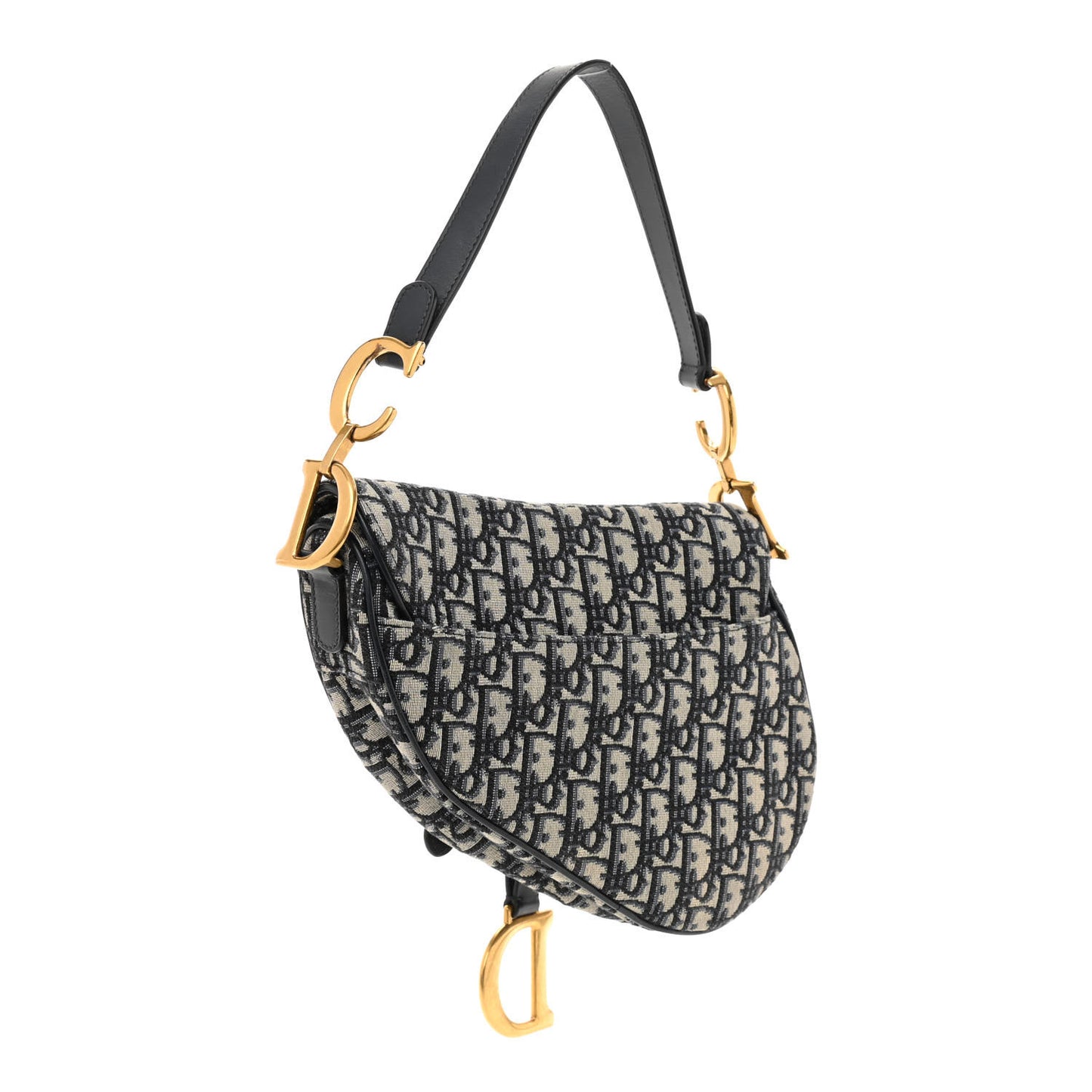 Oblique Saddle Bag Blue