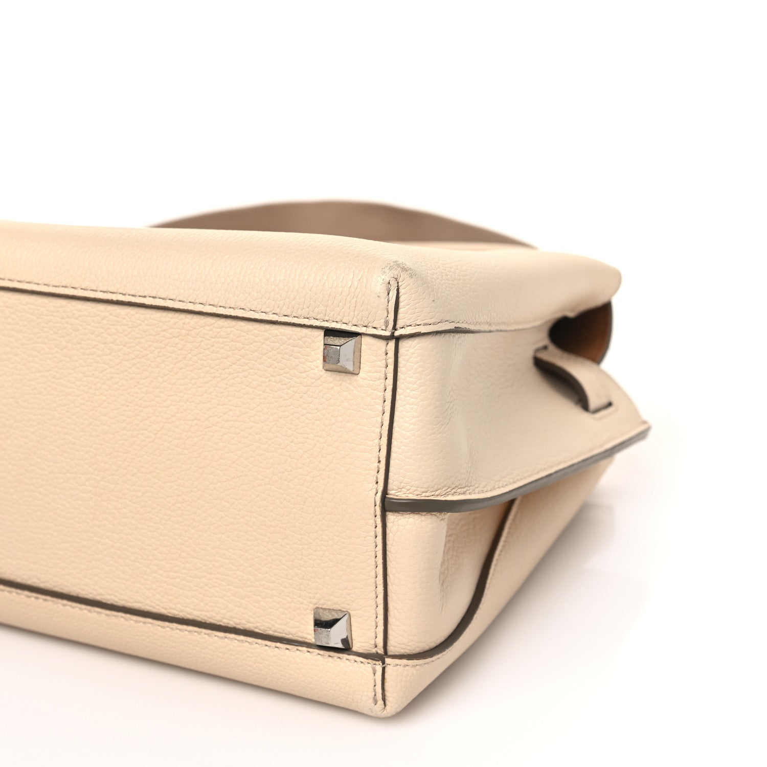 MCM Grained Calfskin Medium Milla Tote Natural 9 of 9