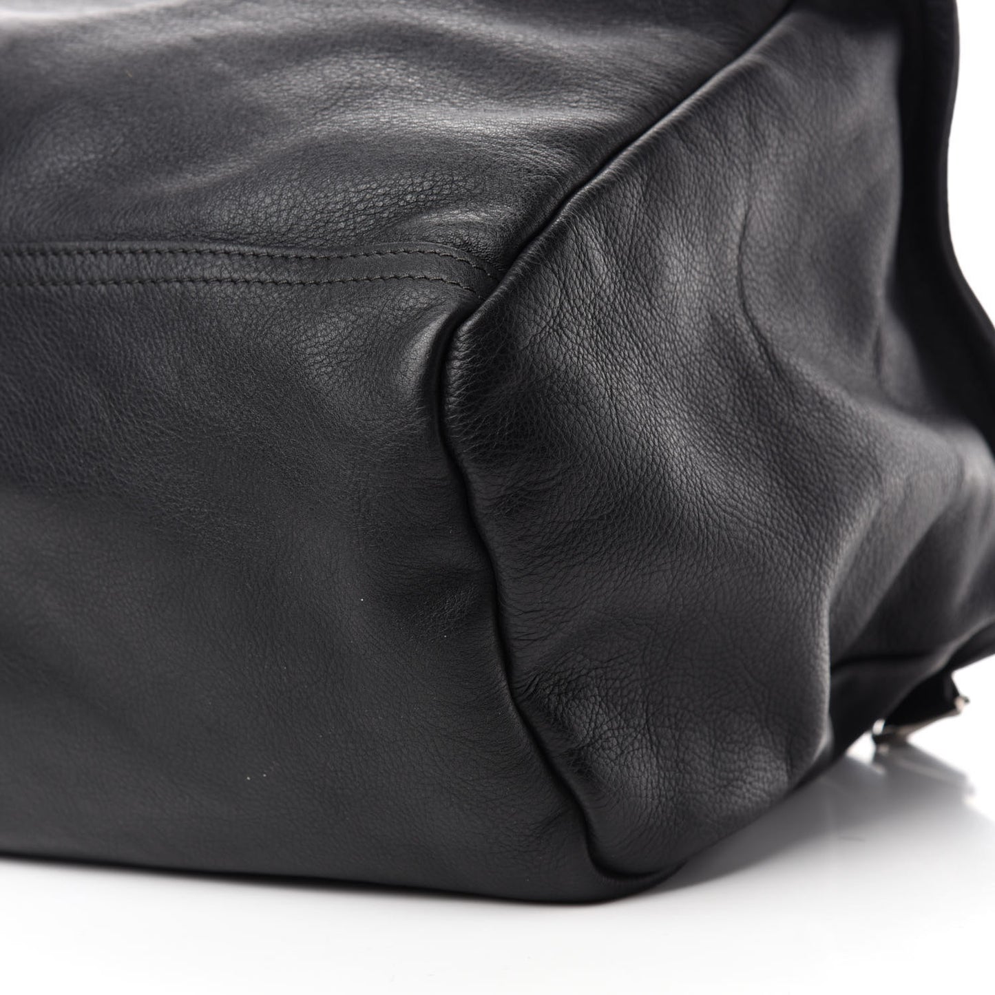 Pebbled Calfskin Large Pandora Black