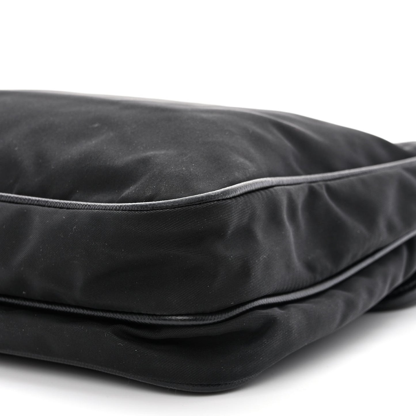 Nylon Vela Flat Messenger Bag Black