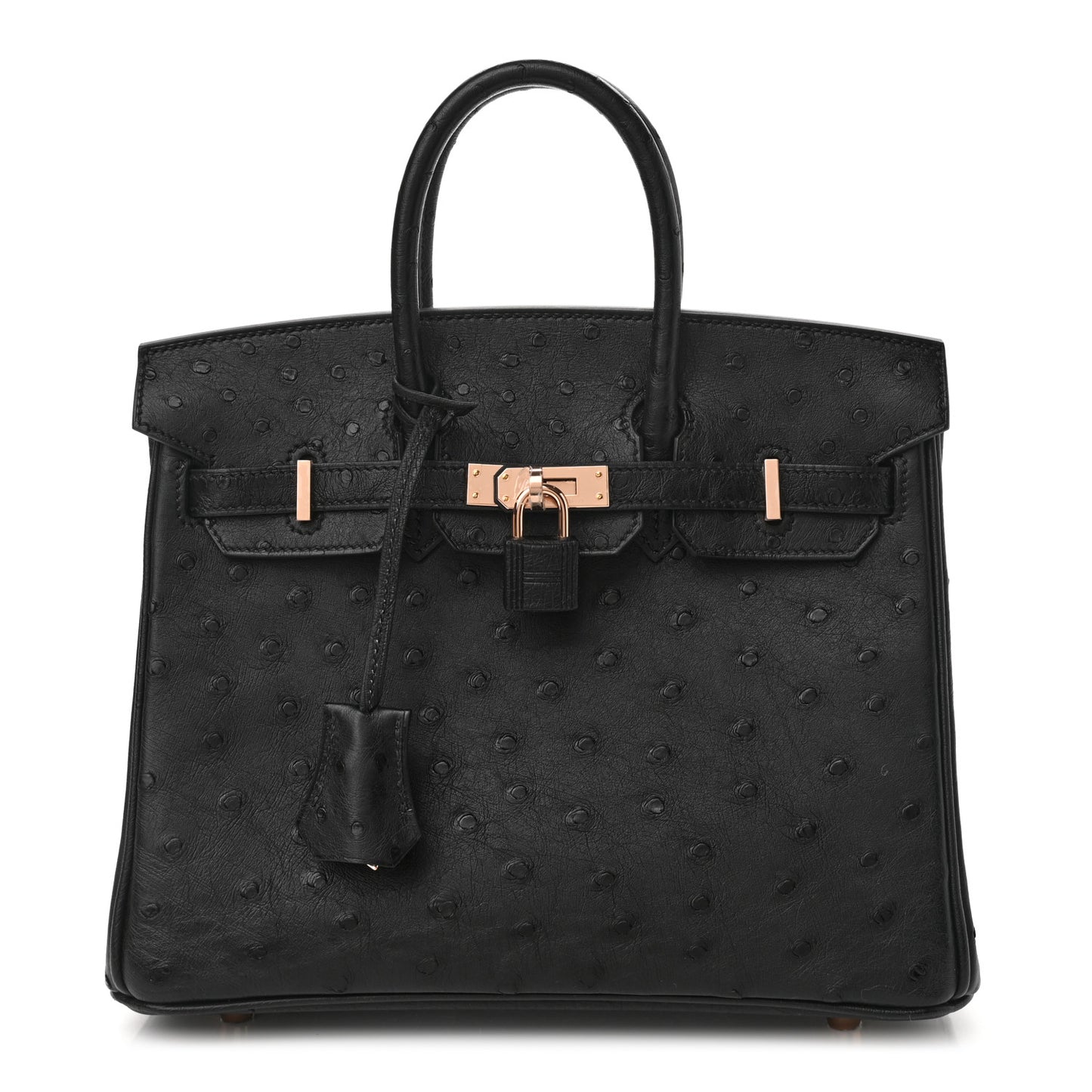 Ostrich Birkin 25 Black