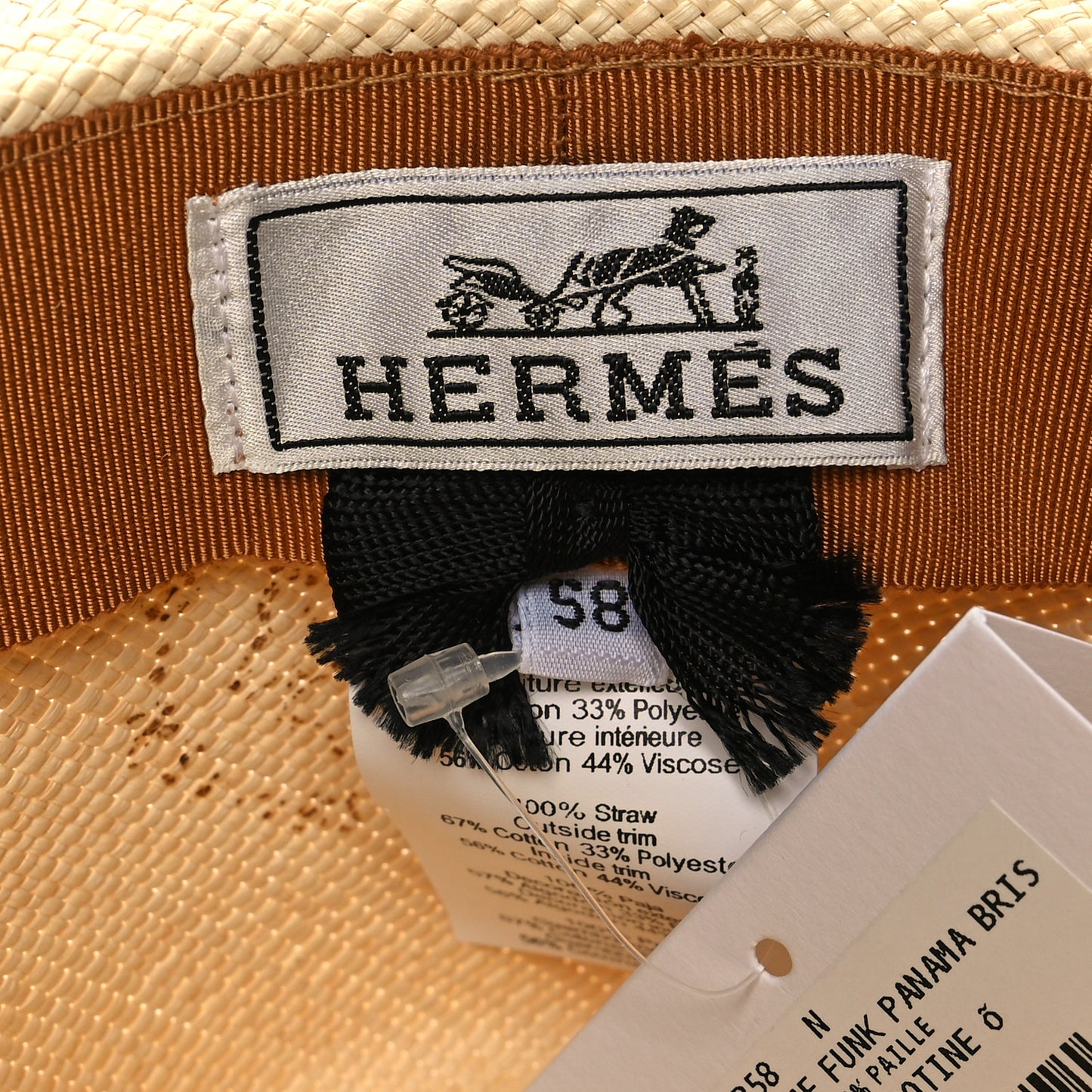 Straw Mens Funk Panama Hat 58 Natural Stop Nicotine