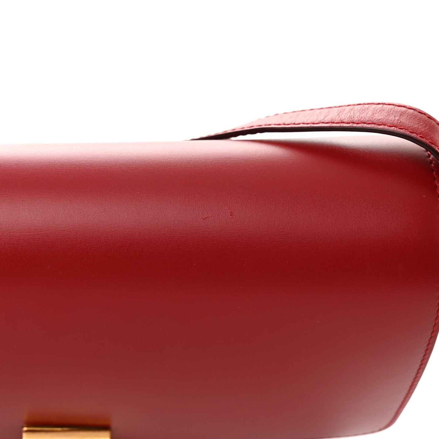 Smooth Calfskin Medium Classic Box Flap Bag Red