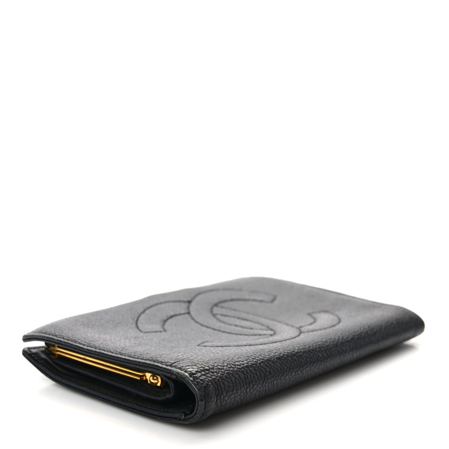 Caviar Timeless CC French Wallet Black