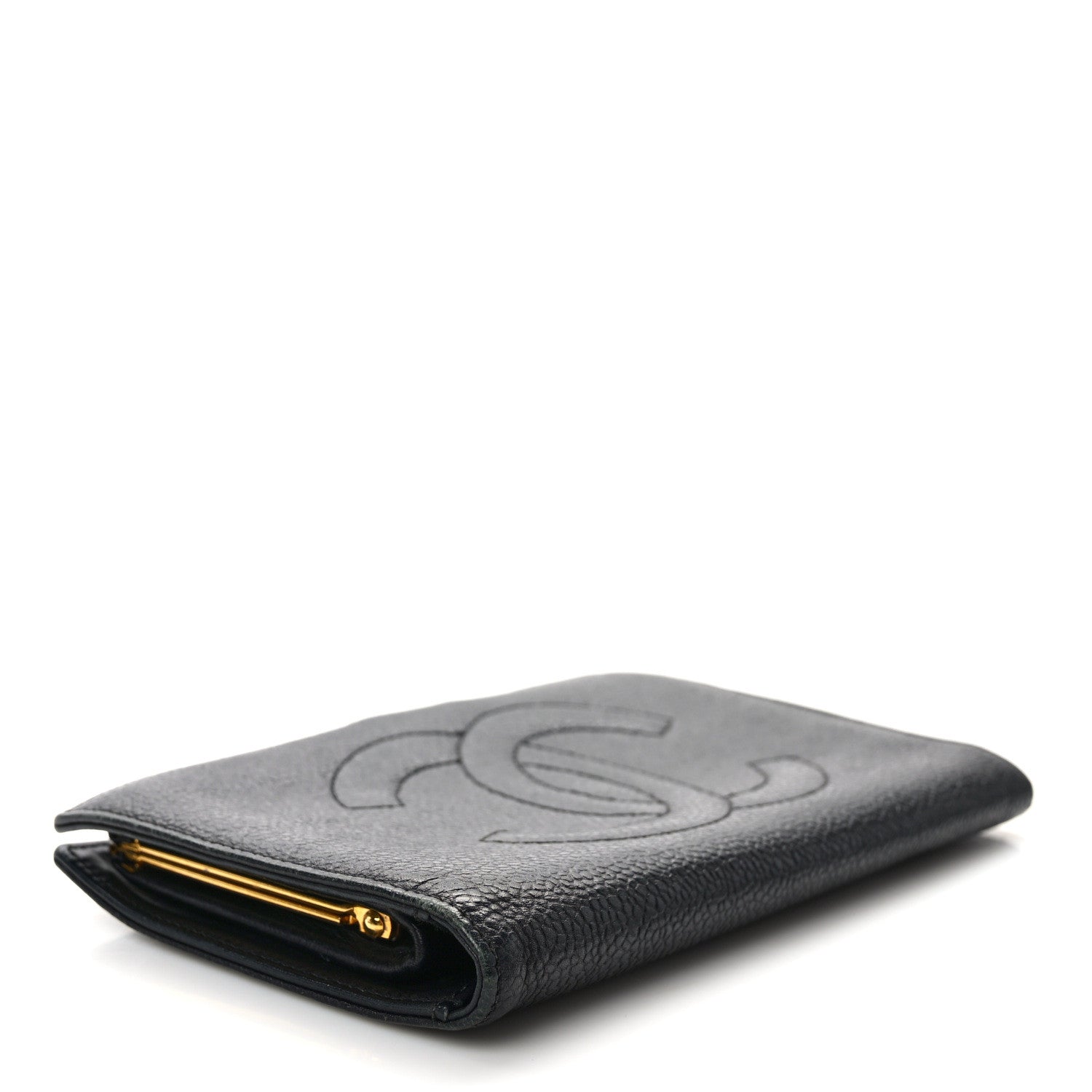Chanel Caviar Timeless CC French Wallet Black 4 of 11