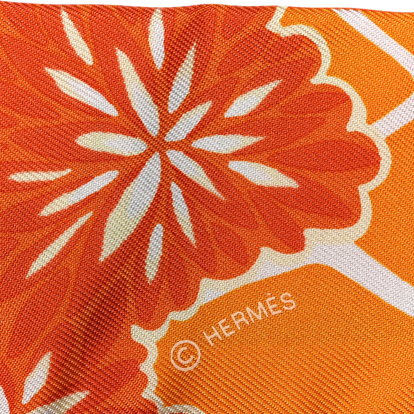 Silk The Three Graces Twilly Orange Mangue Anthracite