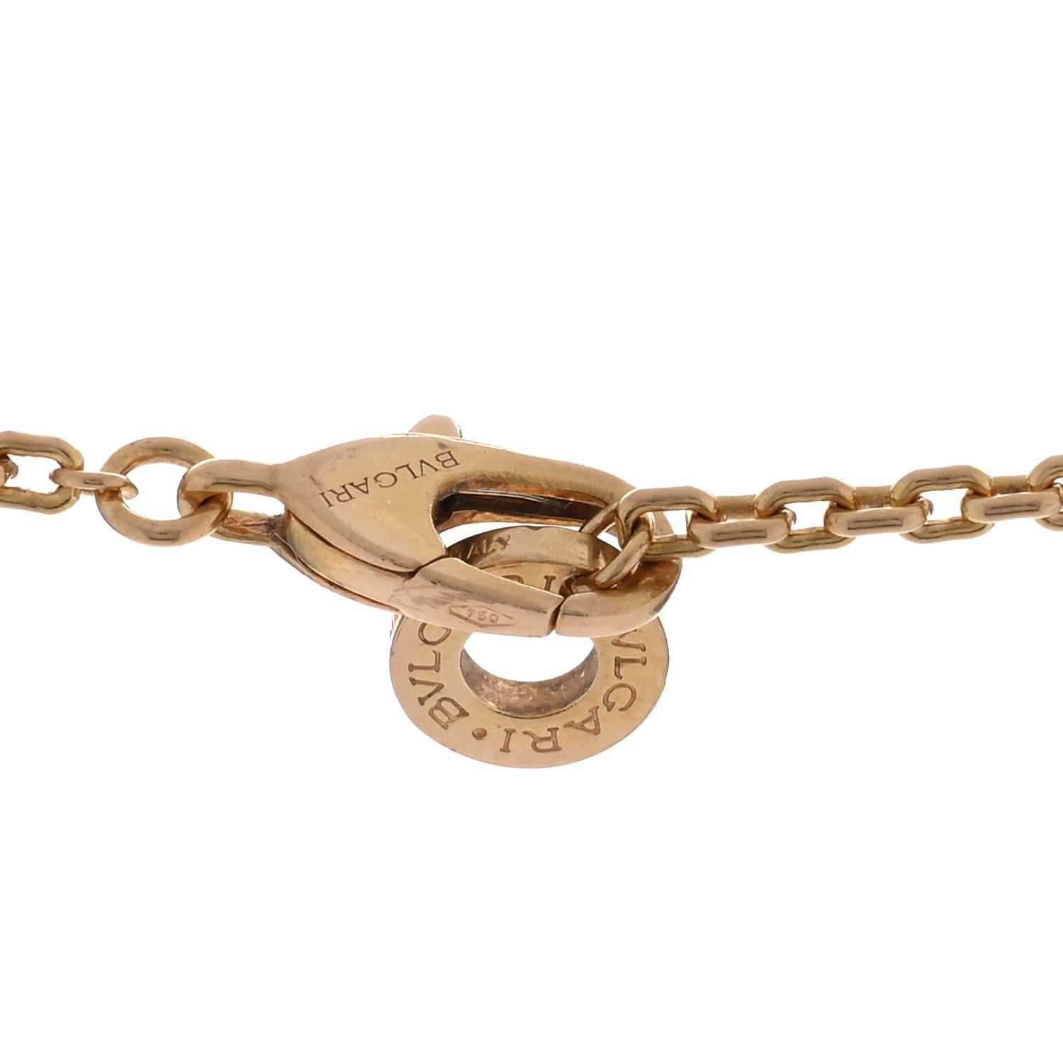 Bulgari 18K Rose Gold Black Ceramic B.Zero1 Rock Pendant Necklace 4 of 5