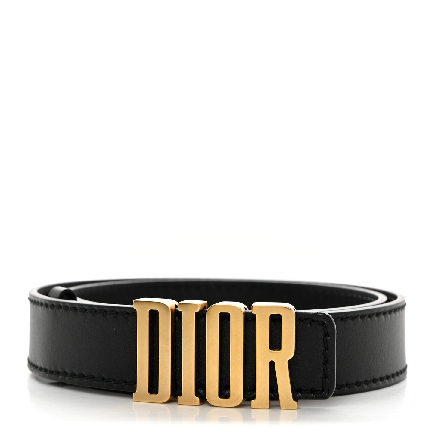Calfskin D Fence Belt 80 32 Black