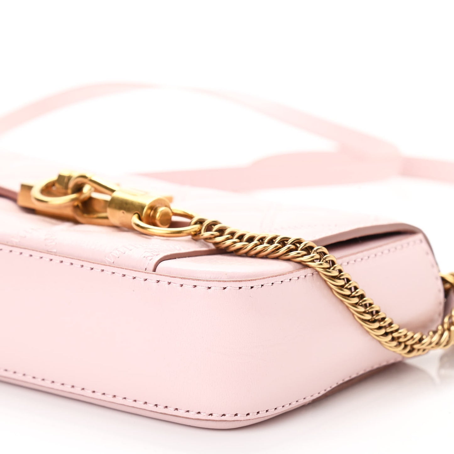 Goatskin Quilted GV3 Mini Pocket Convertible Bag Pale Pink