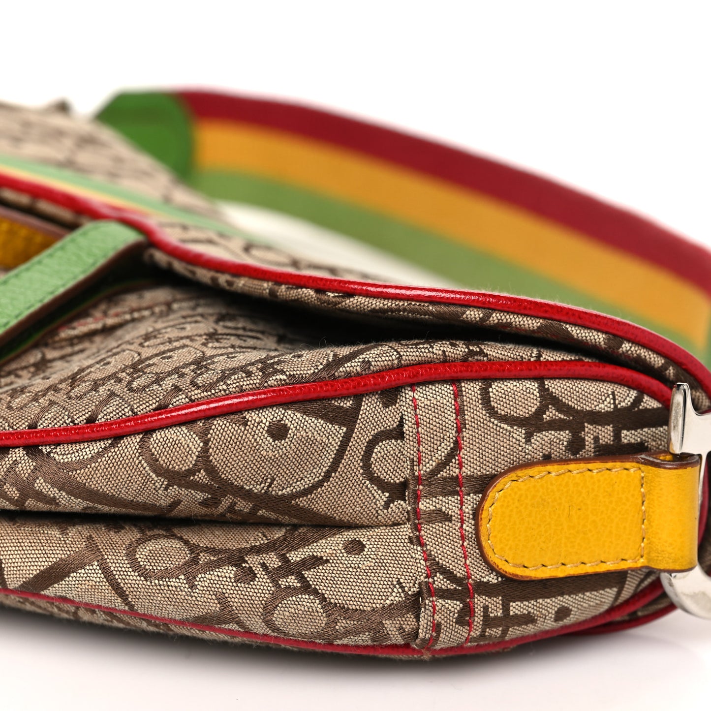 Monogram Rasta Saddle Bag Beige