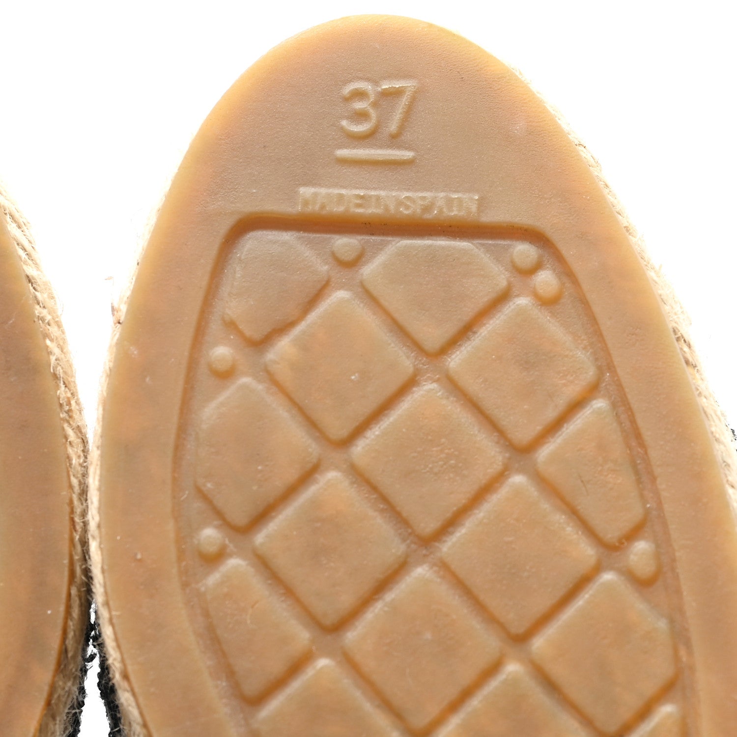 Chanel Tweed Lambskin Patent CC Espadrilles 37 Black 7 of 11