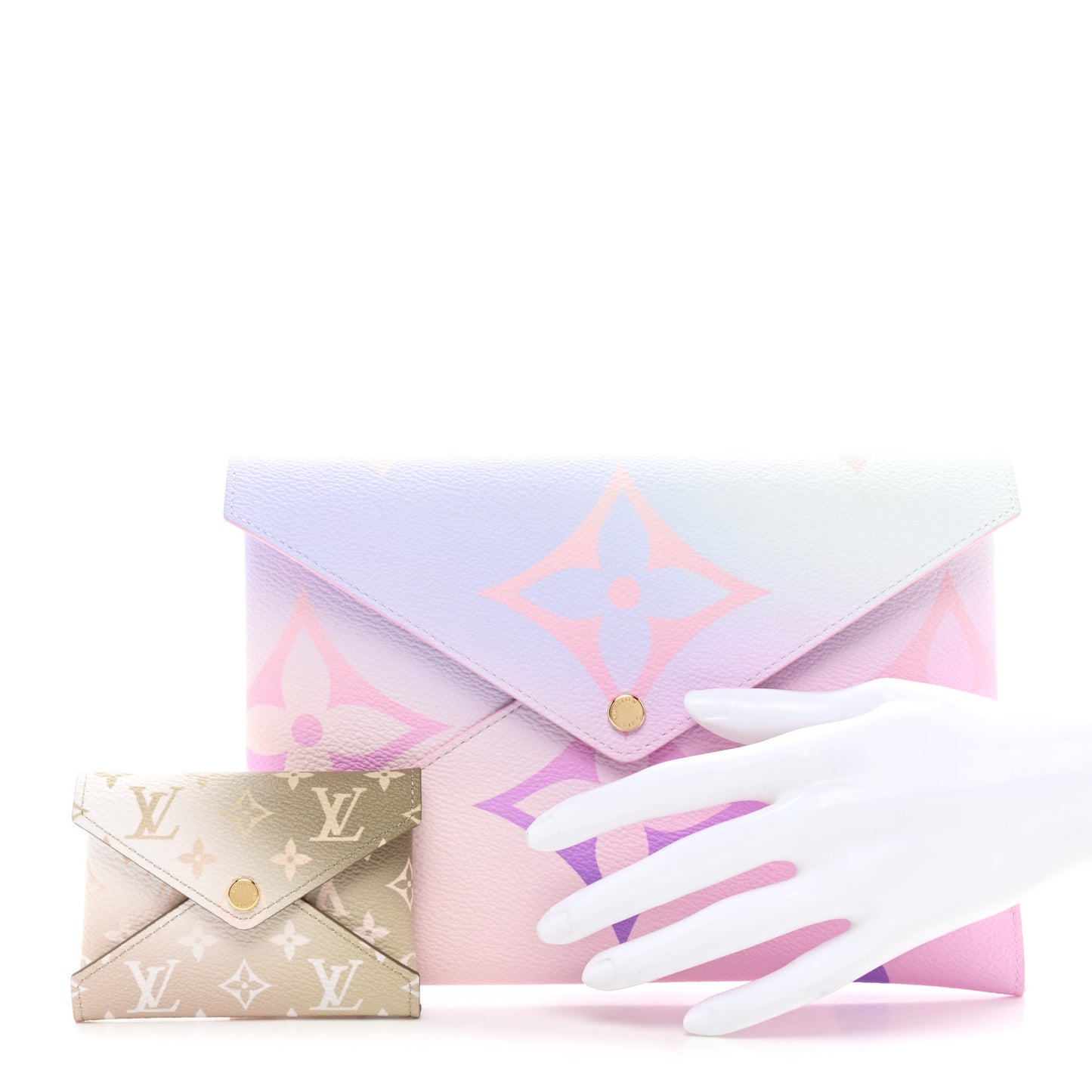 Monogram Giant Spring In The City Kirigami Pochette Set Sunrise Pastel Sunset Kaki