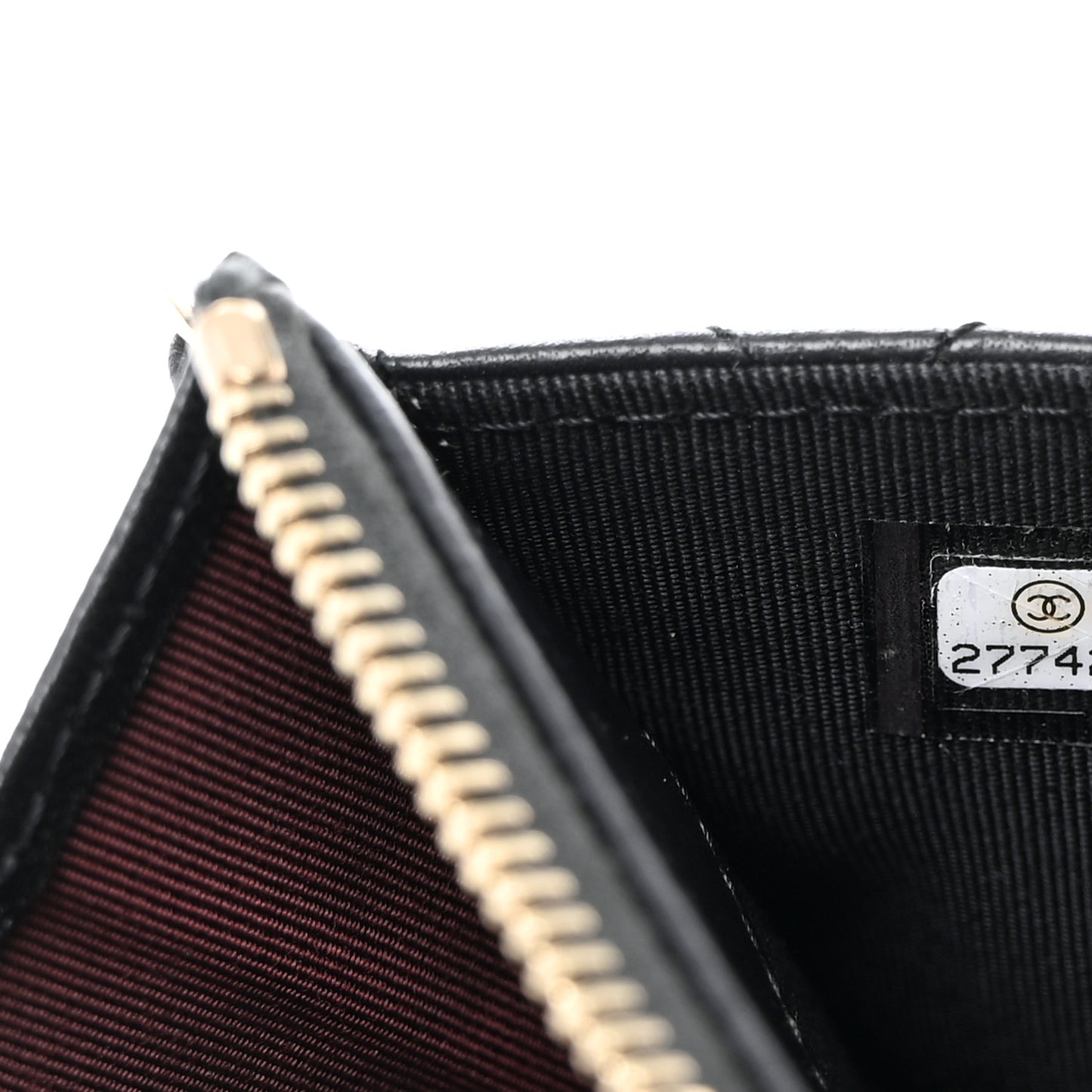 Lambskin Quilted Classic Pouch With Handle Black