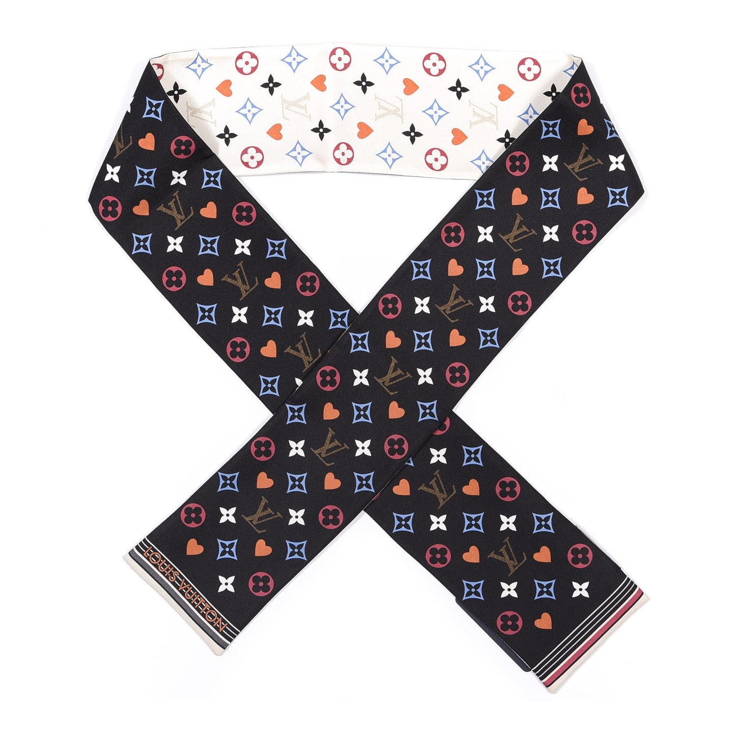 Silk Game On Bandeau Black White