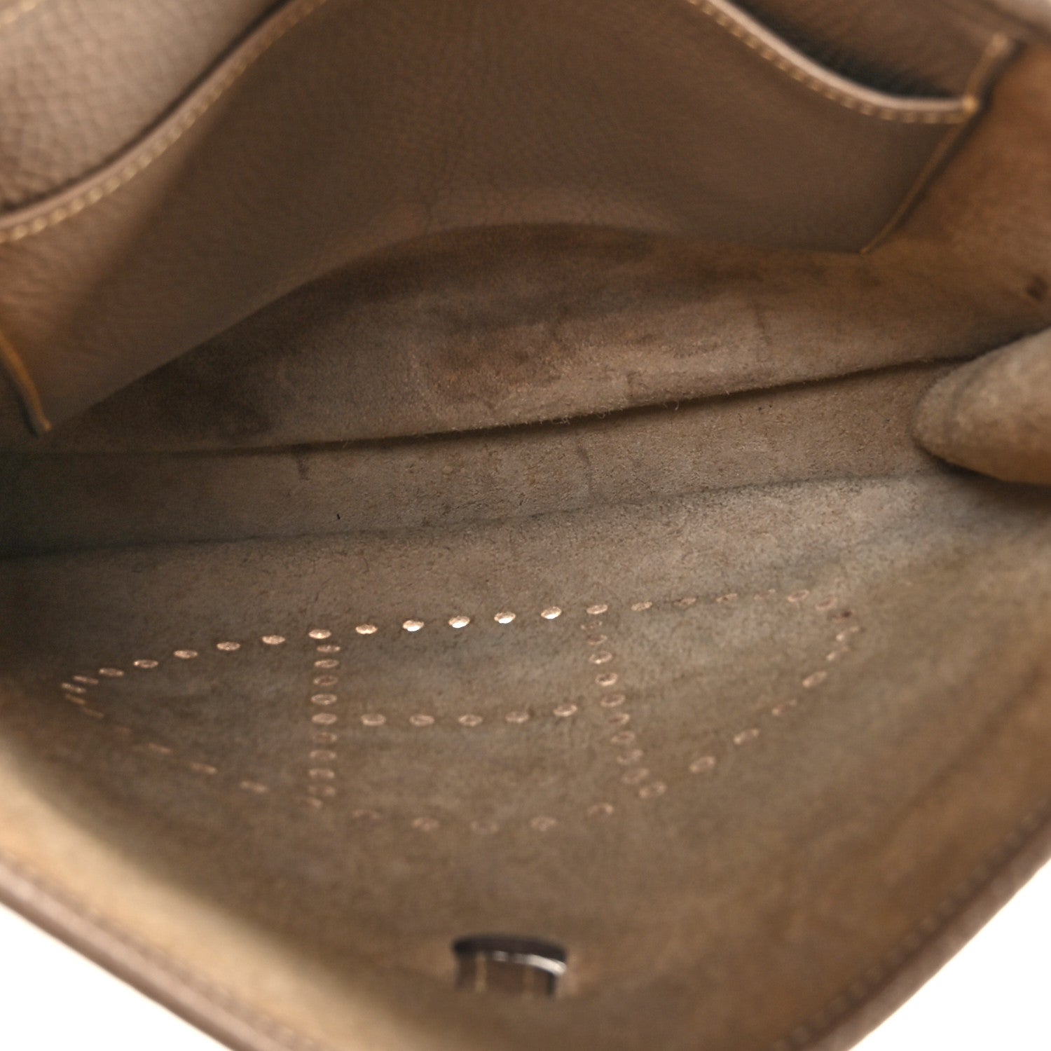 Hermes Taurillon Clemence Evelyne PM Etoupe 5 of 9