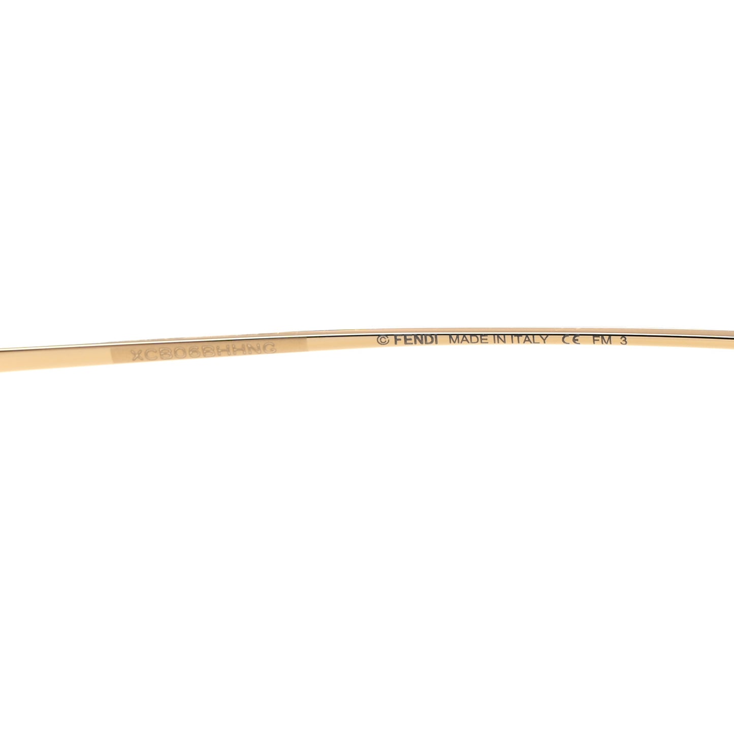 Metal Fendi Forever Aviator Sunglasses FF0407/G/S Gold