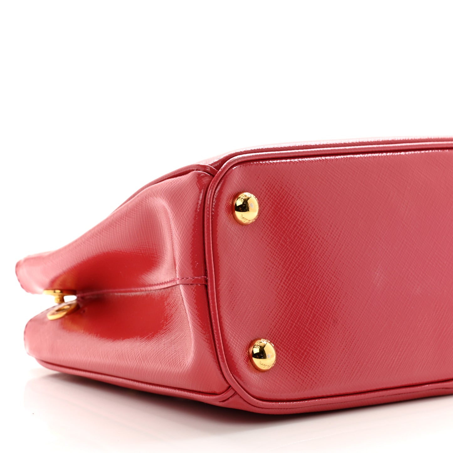 Saffiano Vernice Mini Galleria Double Zip Tote Peonia
