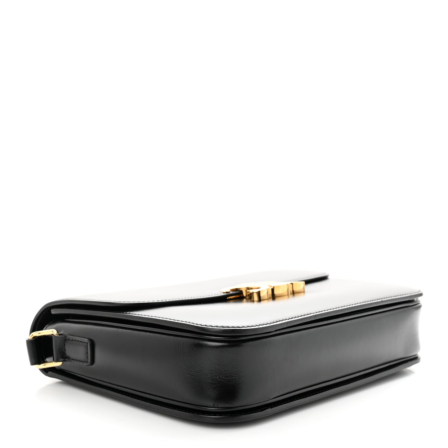 Shiny Calfskin Medium Triomphe Black