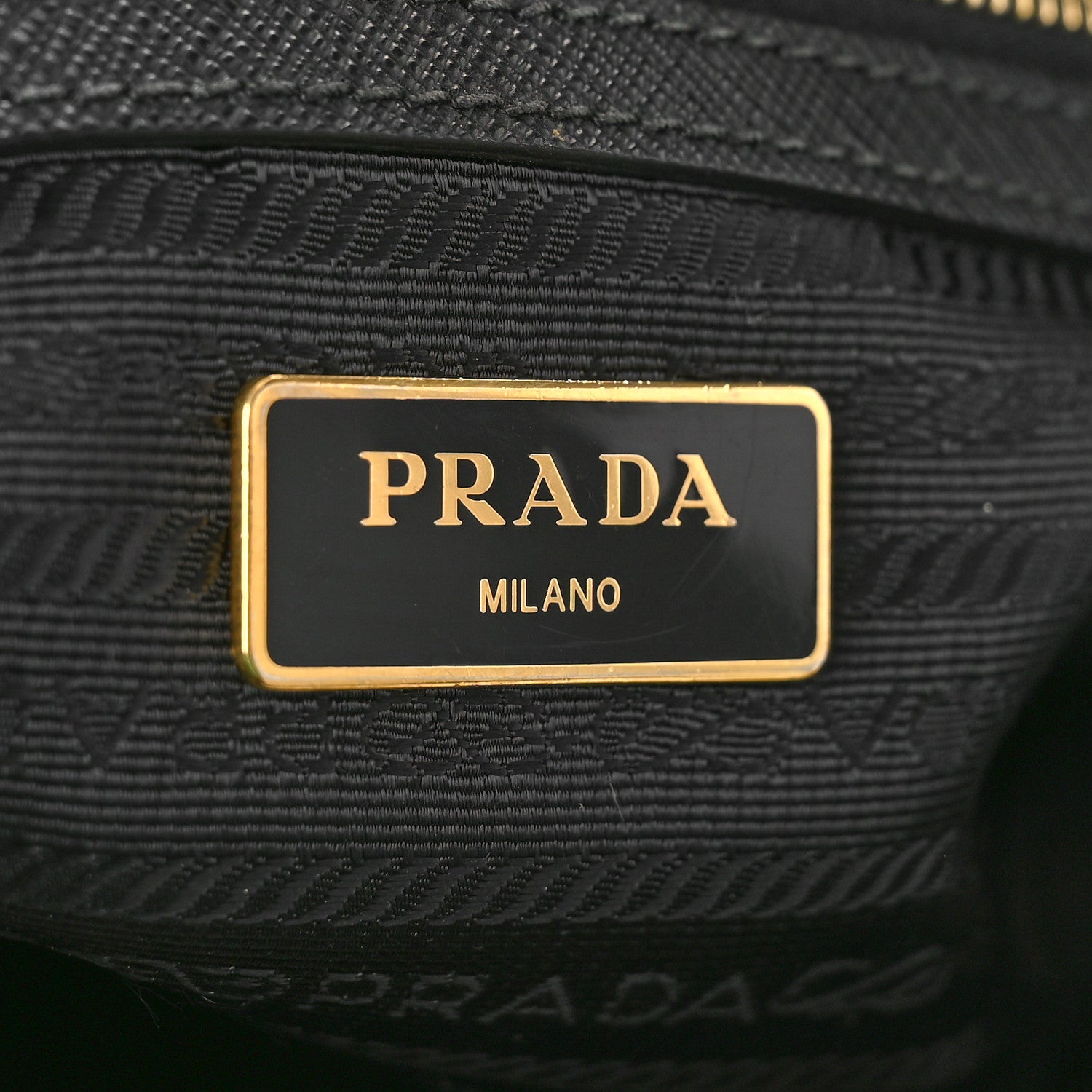 Prada Saffiano Medium Galleria Double Zip Tote Black 6 of 13
