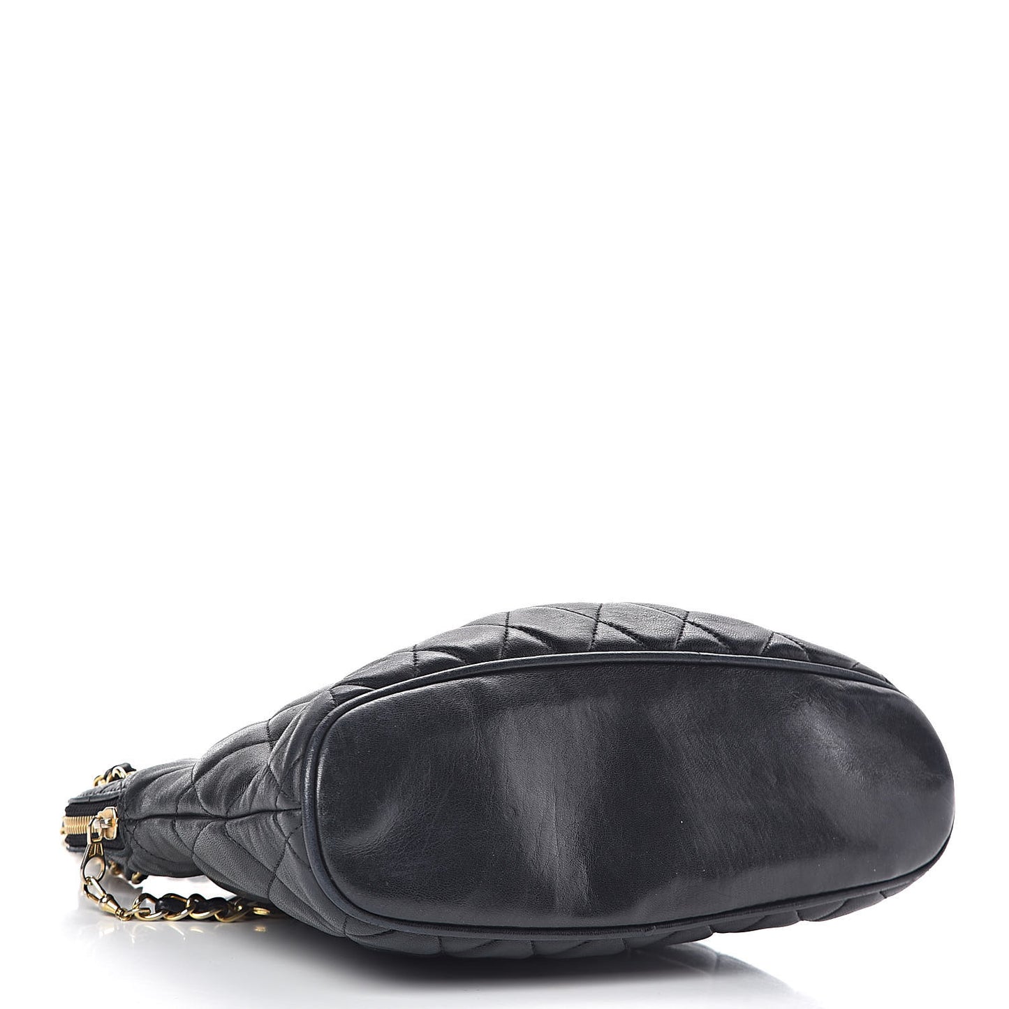Lambskin Quilted Shoulder Bag Black