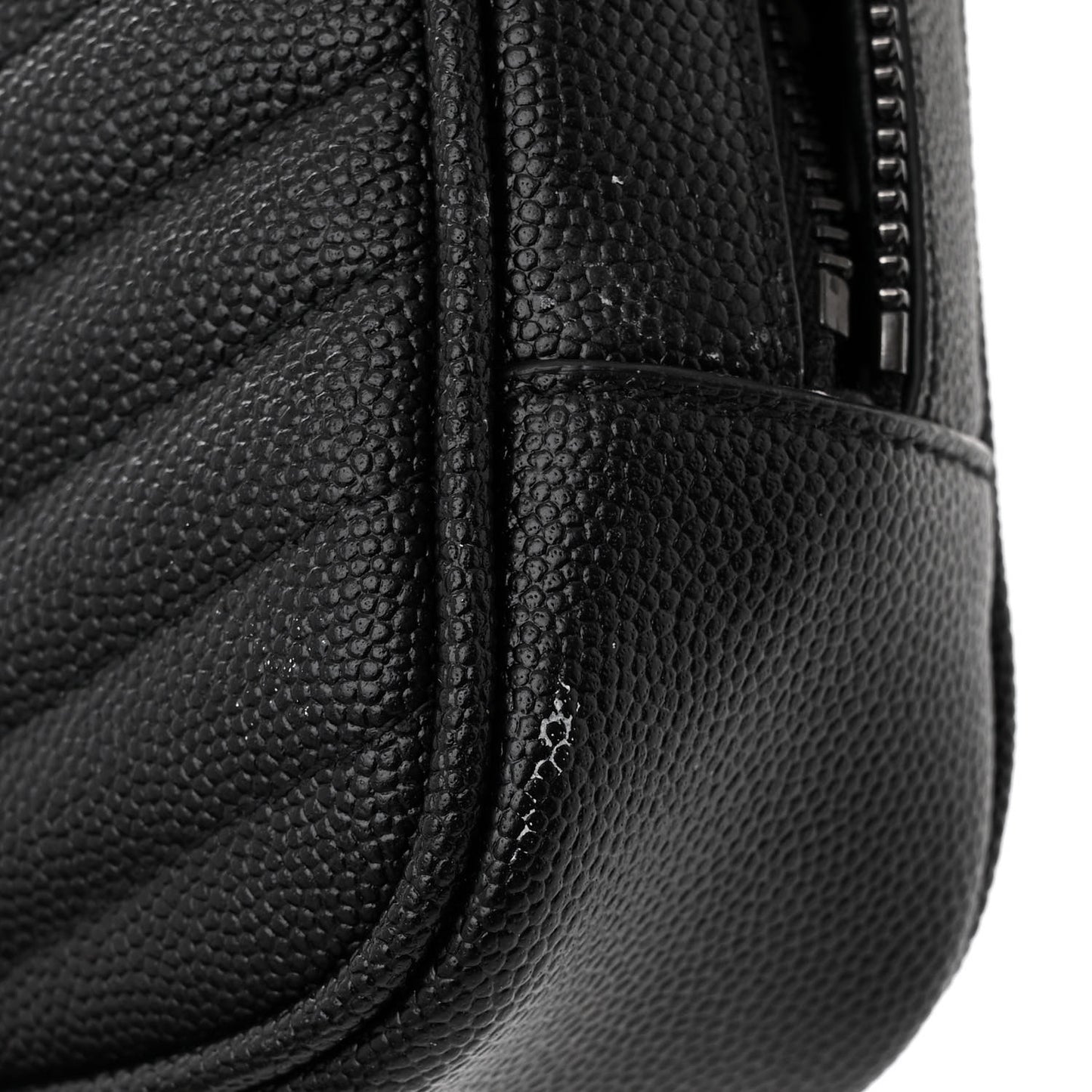 Grain De Poudre Matelasse Monochrome Monogram Mini Lou Camera Bag Black