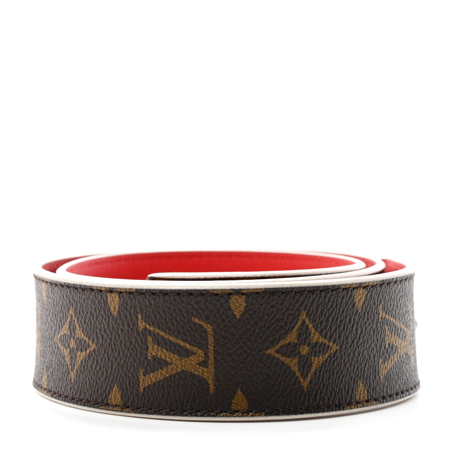 Monogram Bandouliere Shoulder Strap Red