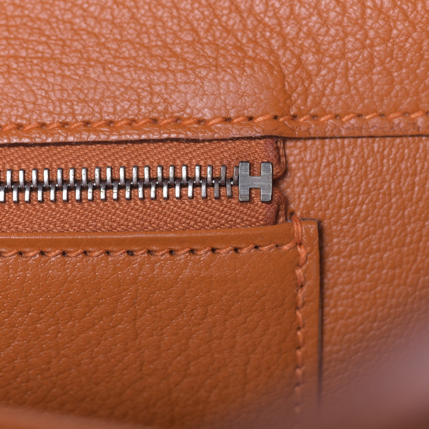 Chevre Birkin 30 Potiron