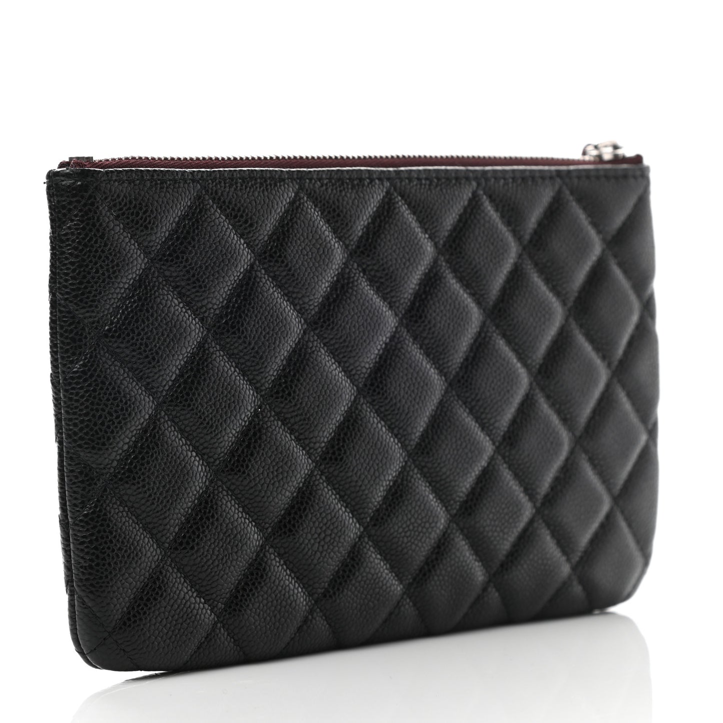 Caviar Quilted Cosmetic Case Black