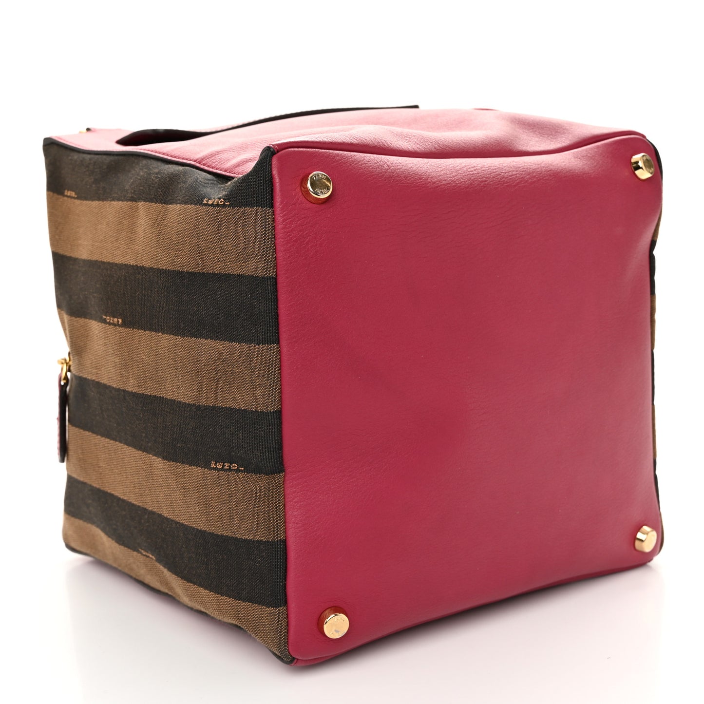 Pequin Vitello Magnetic Top Satchel Tobacco Amarena