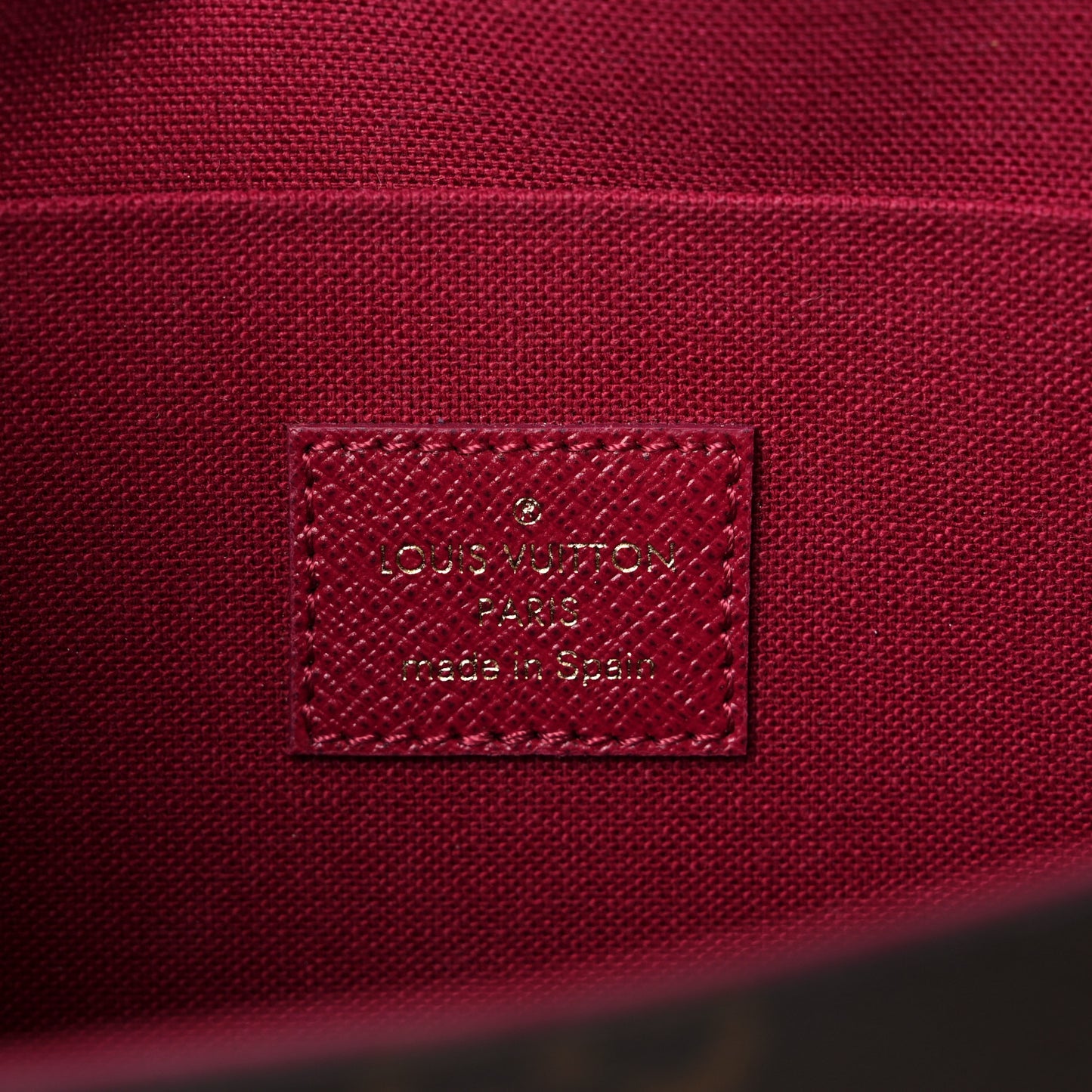 Monogram Pochette Felicie Chain Wallet Fuchsia