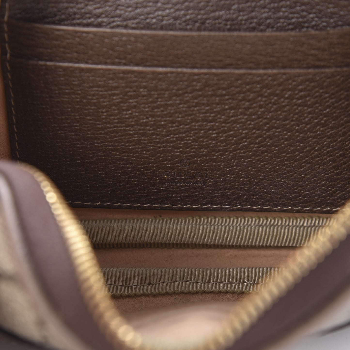 GG Supreme Monogram Ophidia Belted iPhone Case 75 30 Dark Brown