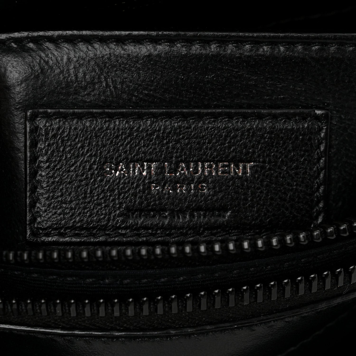 Saint Laurent Calfskin Y Quilted Monogram Monochrome Small Loulou Chain Satchel Black 6 of 10