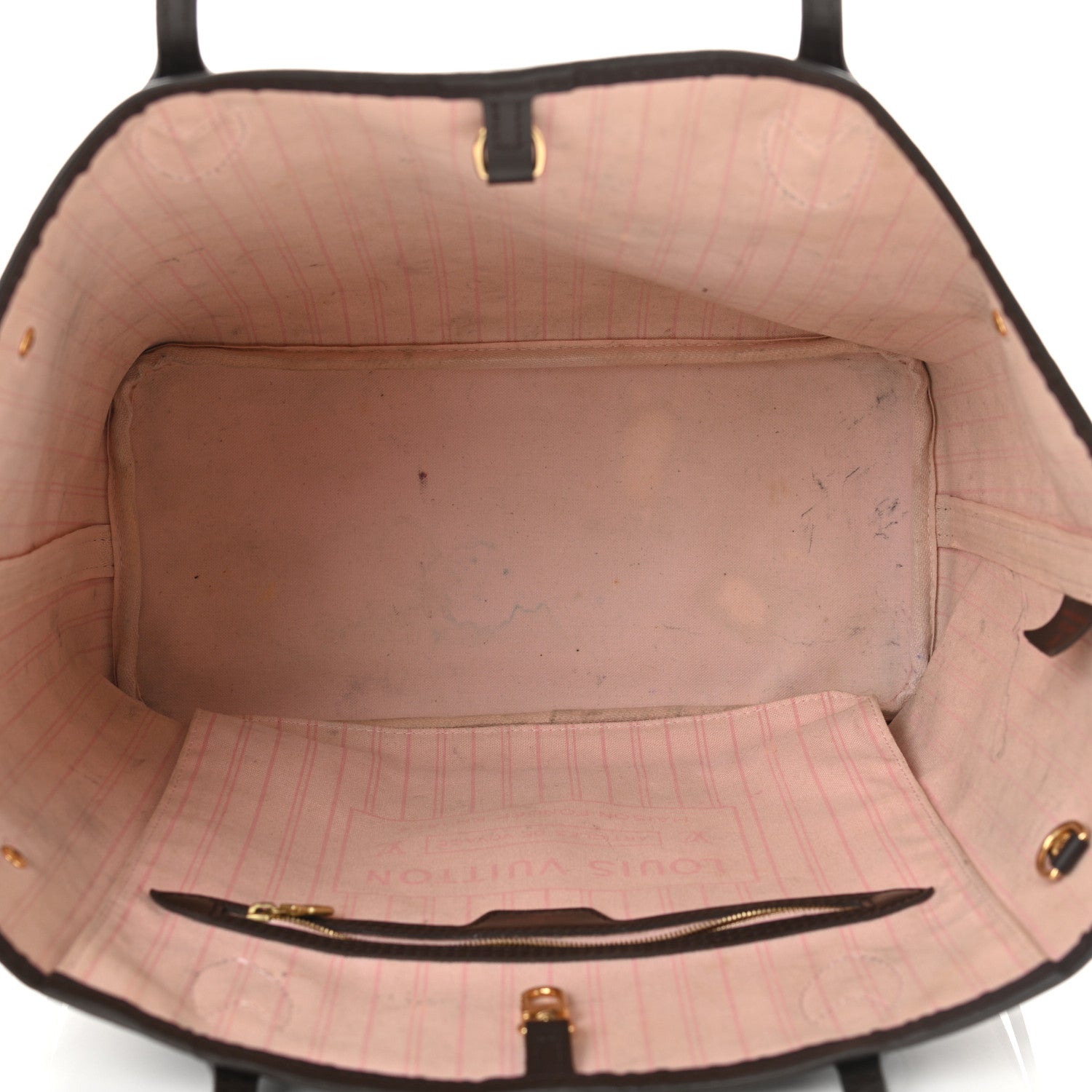 Louis Vuitton Damier Ebene Neo Neverfull MM Rose Ballerine 6 of 18