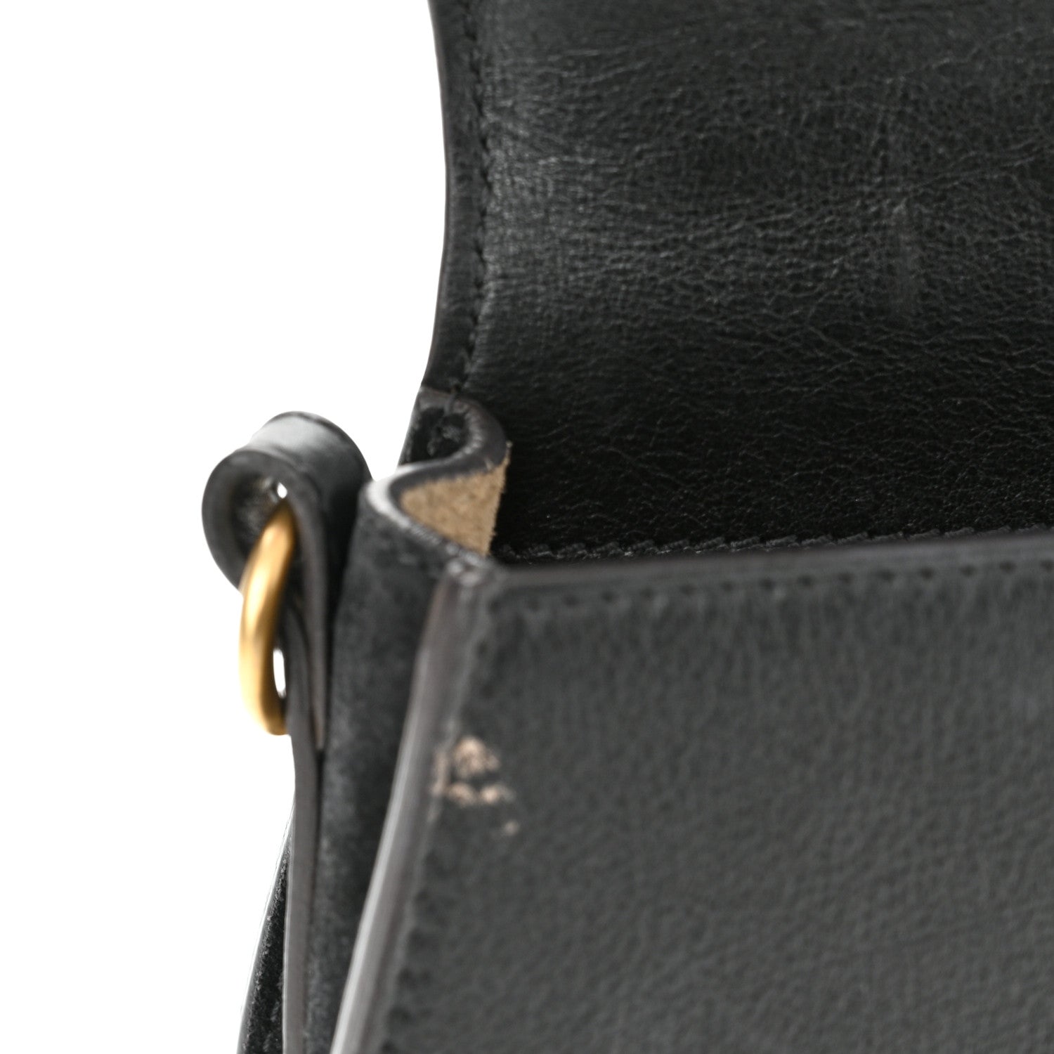 Chloe Calfskin Suede Small Nile Bracelet Bag Black 10 of 11